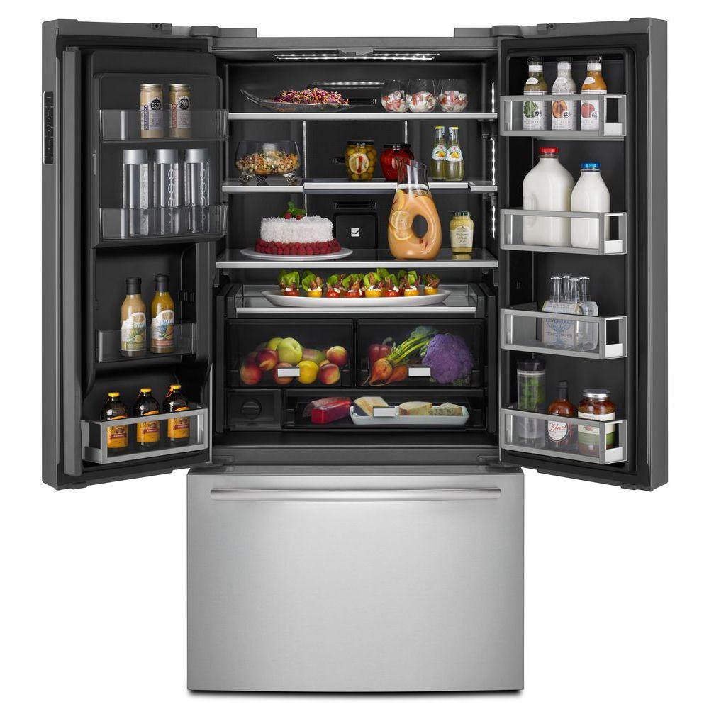  JennAir 36-inch, 23.8 cu. ft. Counter-Depth French 3-Door Refrigerator with Ice and Water JFFCC72EFS IMAGE 3