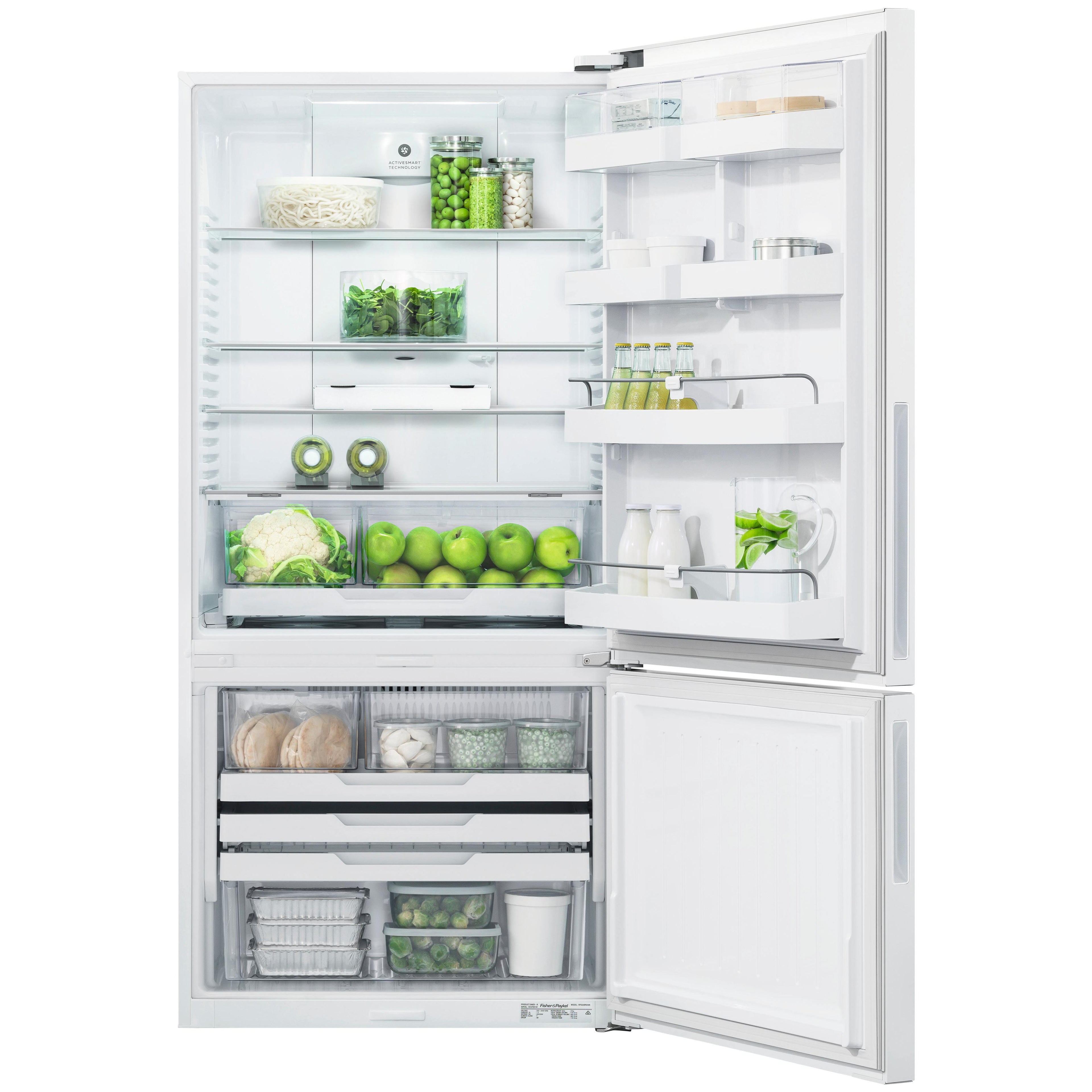  Fisher & Paykel 32-inch, 17.5 cu. ft. Counter-Depth Bottom Freezer Refrigerator RF170BRPW6 IMAGE 2