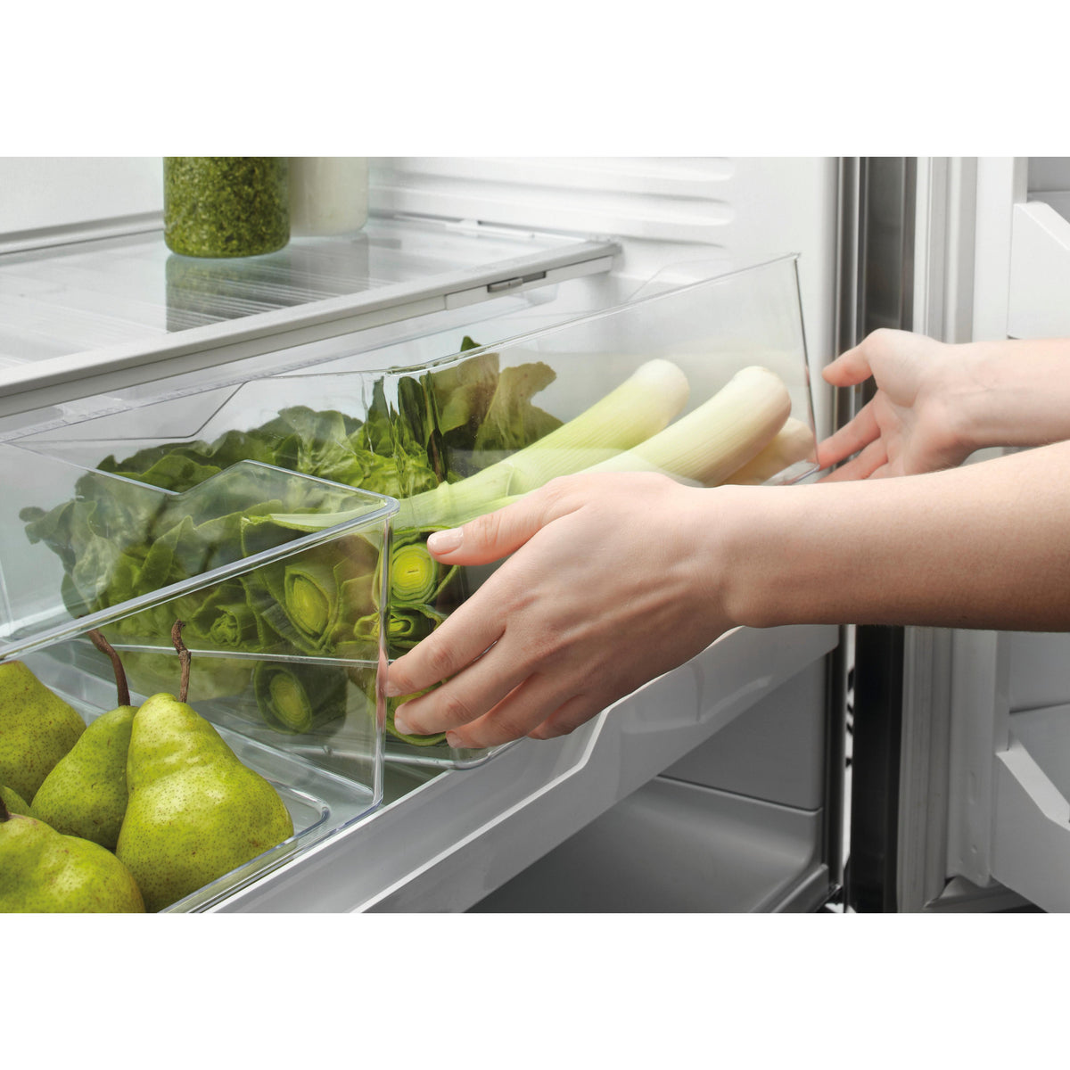  Fisher & Paykel 32-inch, 17.6 cu. ft. Counter-Depth Bottom Freezer Refrigerator with ActiveSmart™ RF170BLPUX6 IMAGE 3