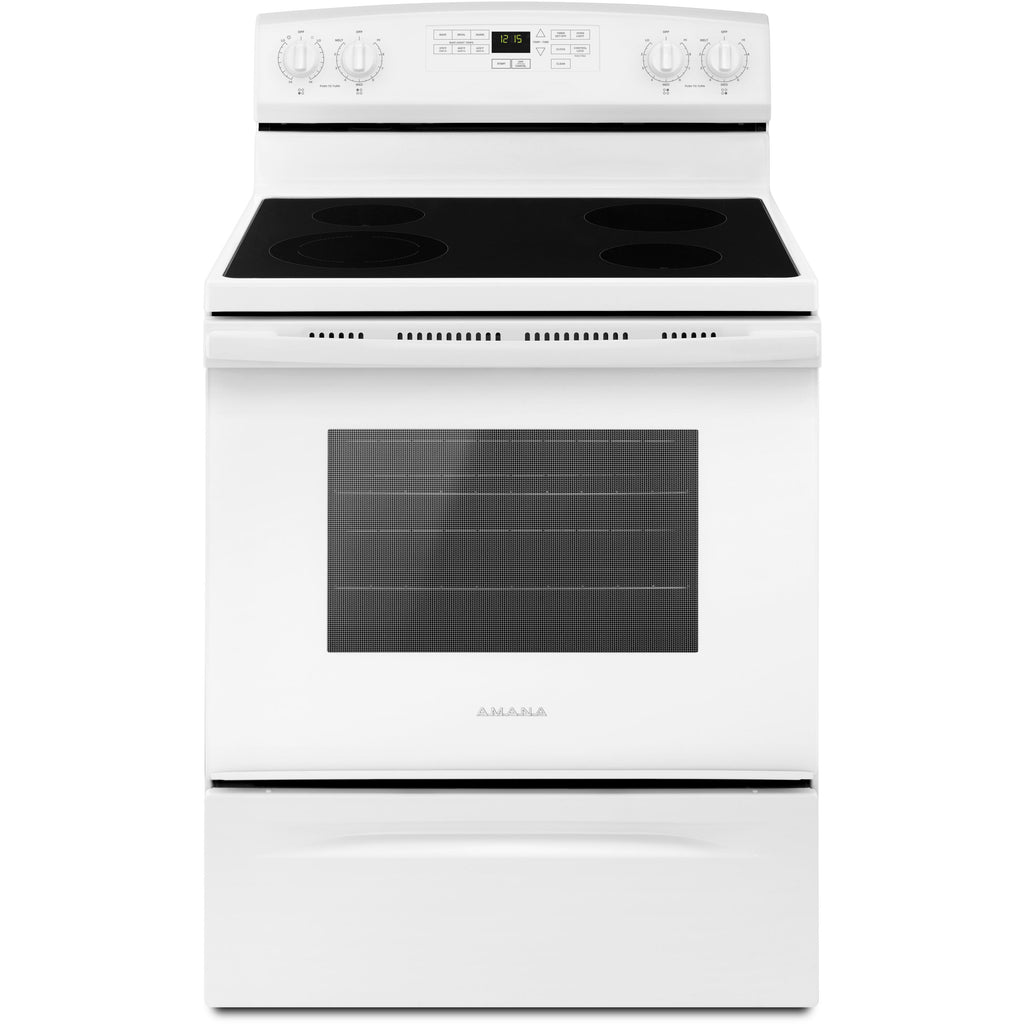  Amana 30in Freestanding Electric Range YAER6603SFW IMAGE 1