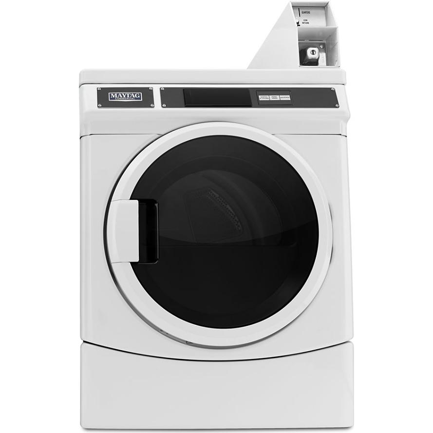  Maytag Commercial Laundry 6.7 cu. ft. Electric Front Loading Commercial Dryer MDE28PDCZW IMAGE 1