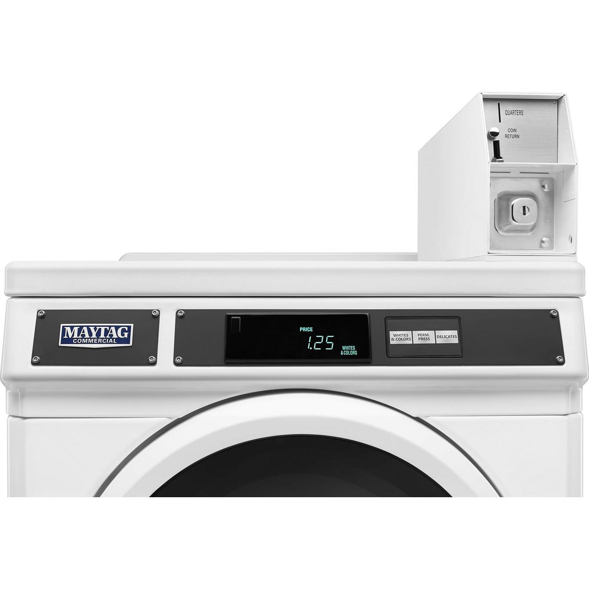  Maytag Commercial Laundry Coin Drop 6.7 cu. ft. Electric Front Loading Commercial Dryer MDE28PDCZW IMAGE 3