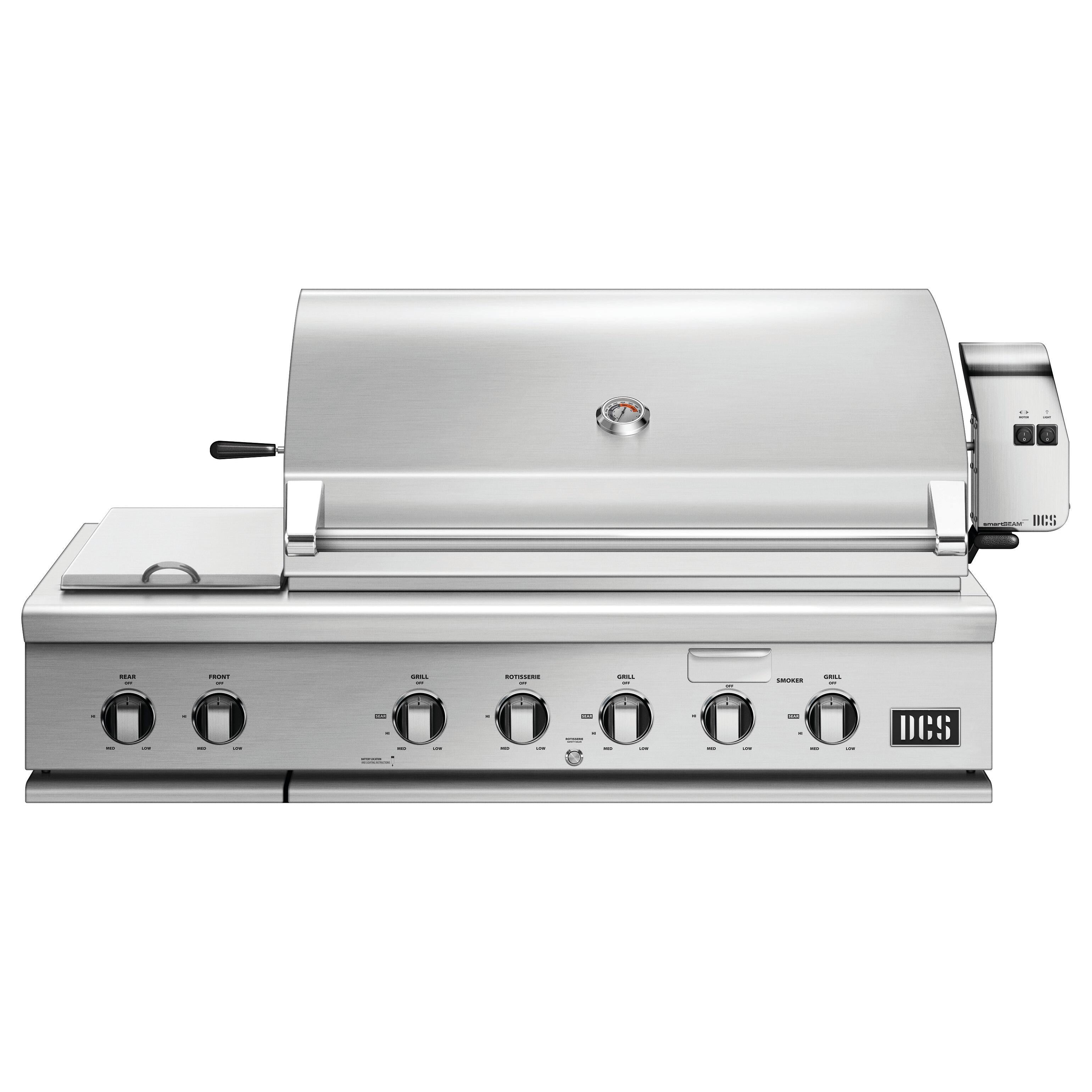  DCS Series 7 48in Built-in Gas Grill with Rotisserie & Double Side Burner BH1-48RS-L IMAGE 1