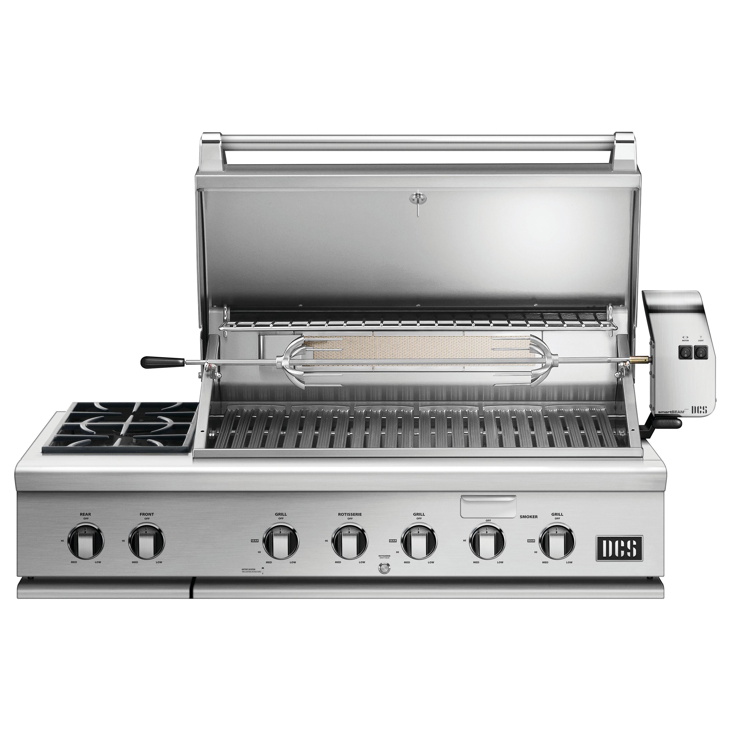  DCS Series 7 48in Built-in Gas Grill with Rotisserie & Double Side Burner BH1-48RS-L IMAGE 2