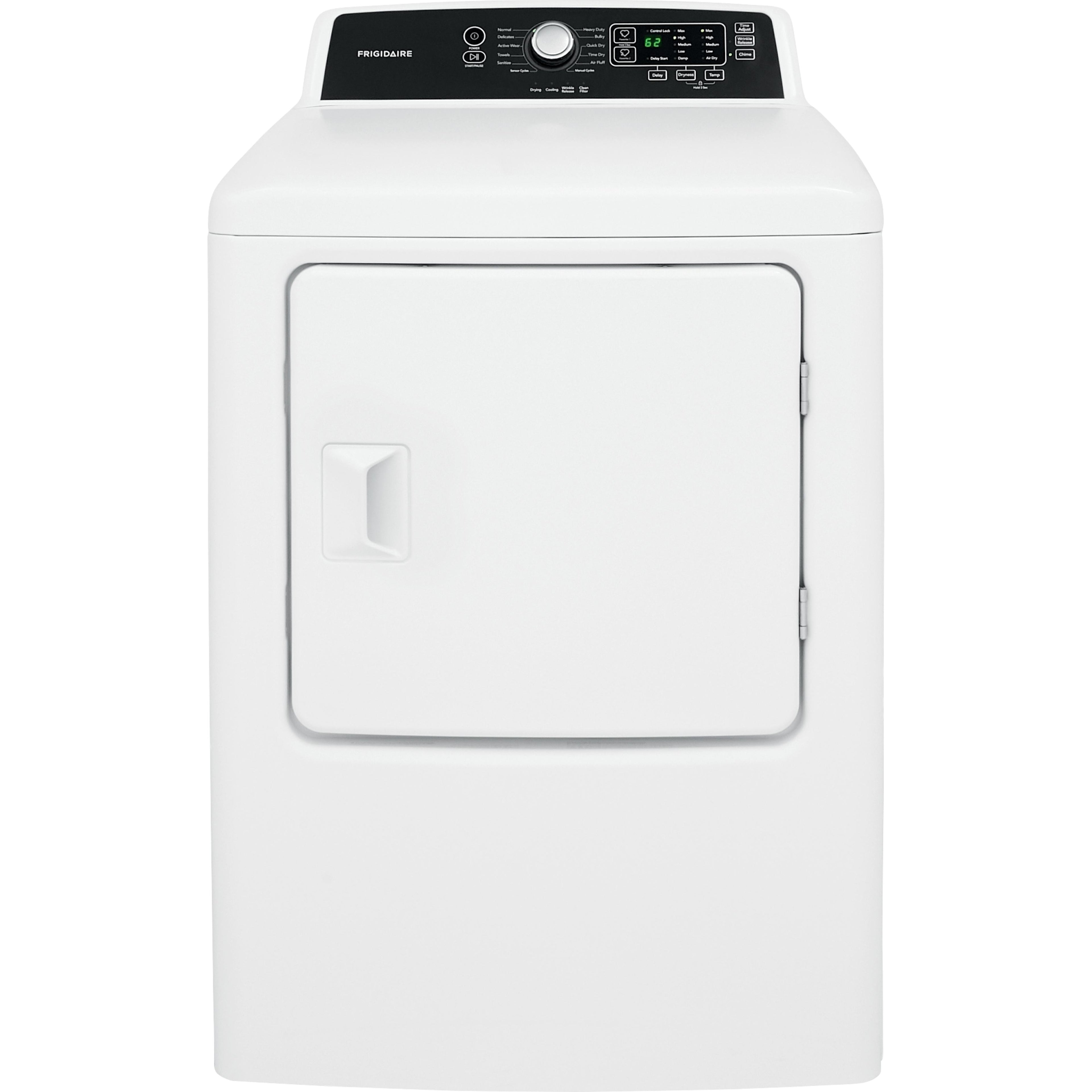  Frigidaire 6.7 cu.ft. Electric Dryer with 10 Dry Cycles FFRE4120SW IMAGE 1