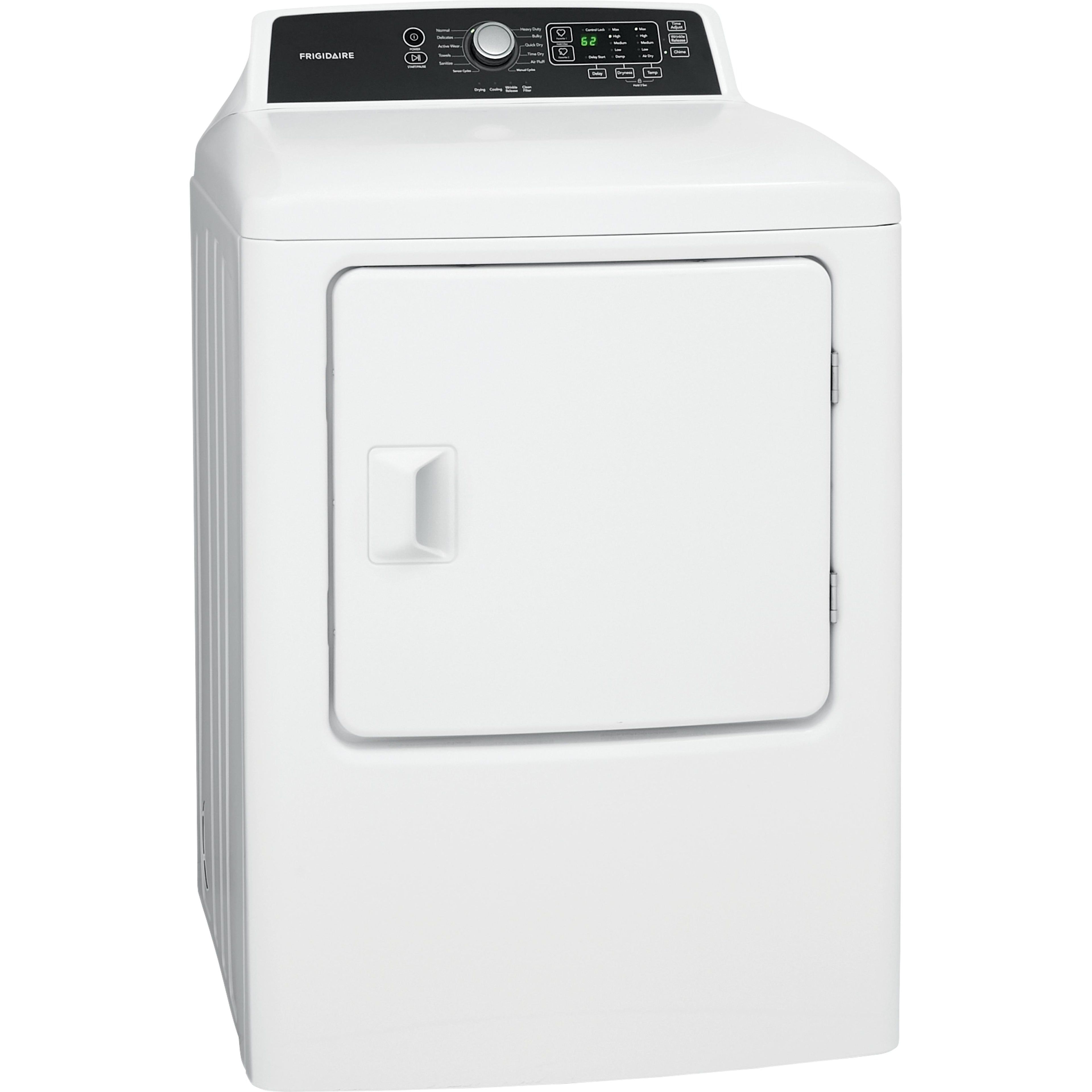  Frigidaire 6.7 cu.ft. Electric Dryer with 10 Dry Cycles FFRE4120SW IMAGE 2