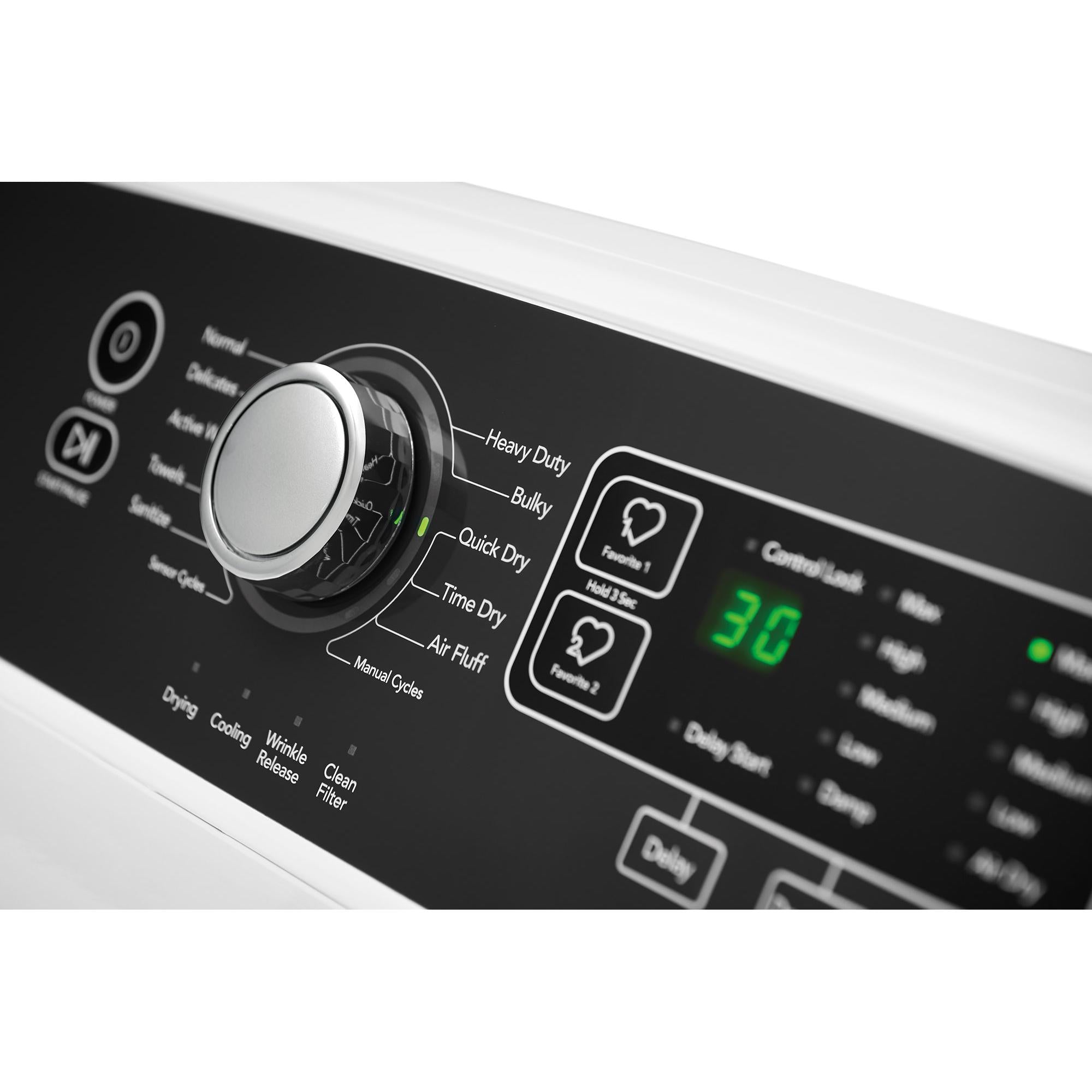  Frigidaire 6.7 cu.ft. Electric Dryer with 10 Dry Cycles FFRE4120SW IMAGE 9