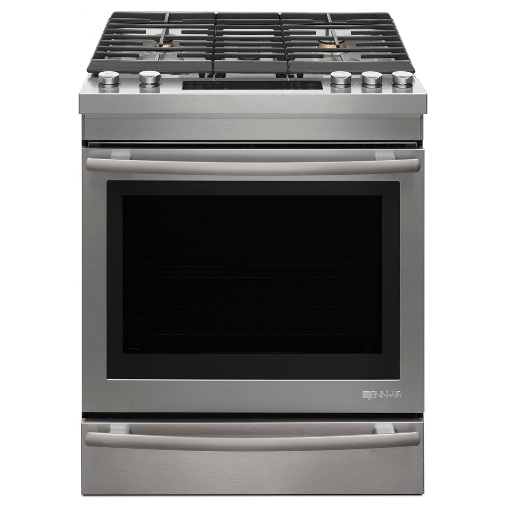  JennAir 30-inch Slide-in Gas Range with DuraFinish™ Protection JGS1450FS IMAGE 1