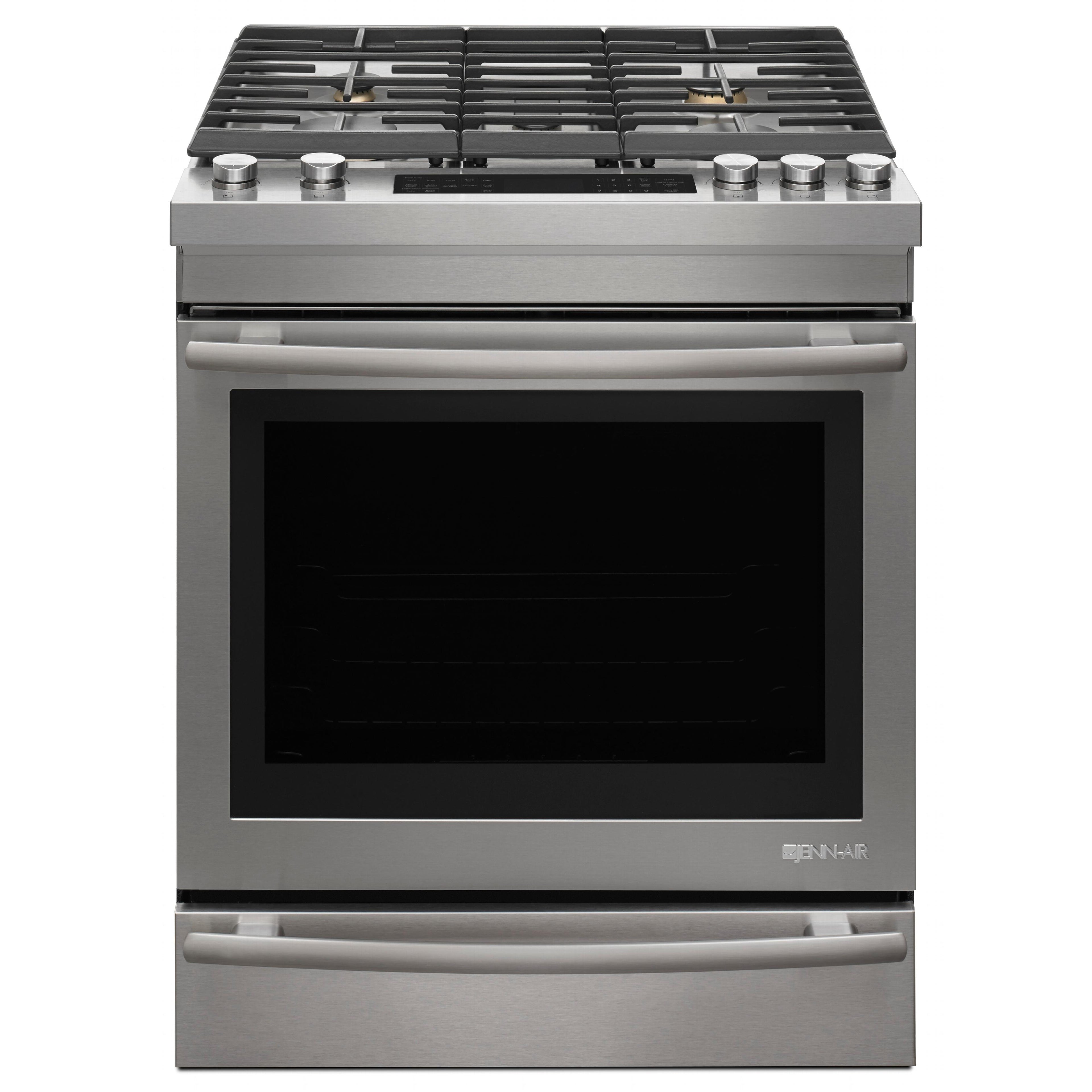  JennAir 30-inch Slide-in Gas Range with DuraFinish™ Protection JGS1450FS IMAGE 1