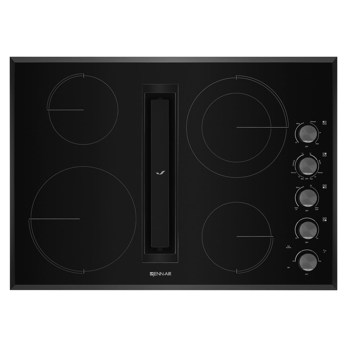 JennAir 30-inch Built-In  Elecctric Cooktop with JX3™ Downdraft Ventilation System JED3430GB IMAGE 1