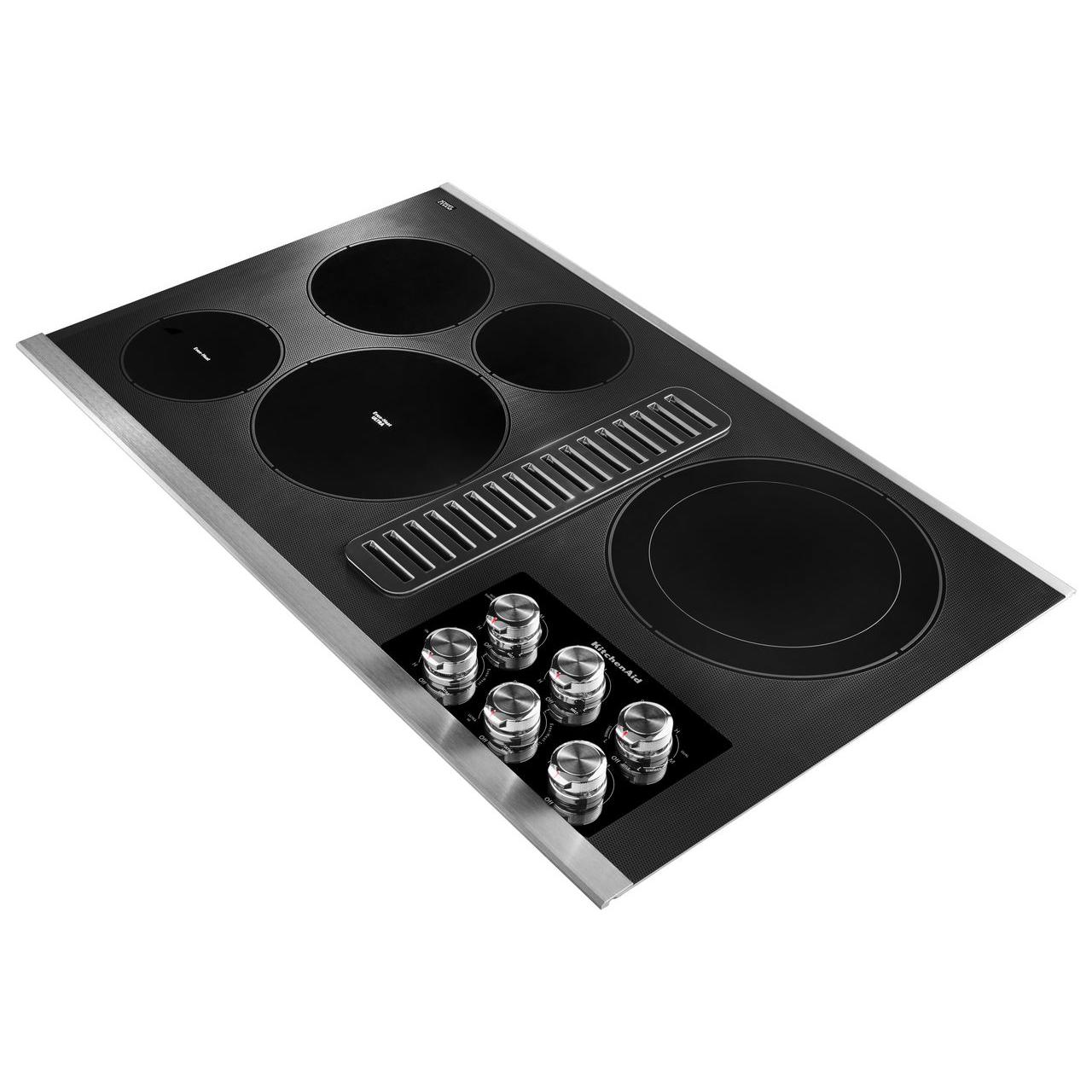  KitchenAid 36-inch Built-in Electric Cooktop with 5 Elements KCED606GSS IMAGE 2
