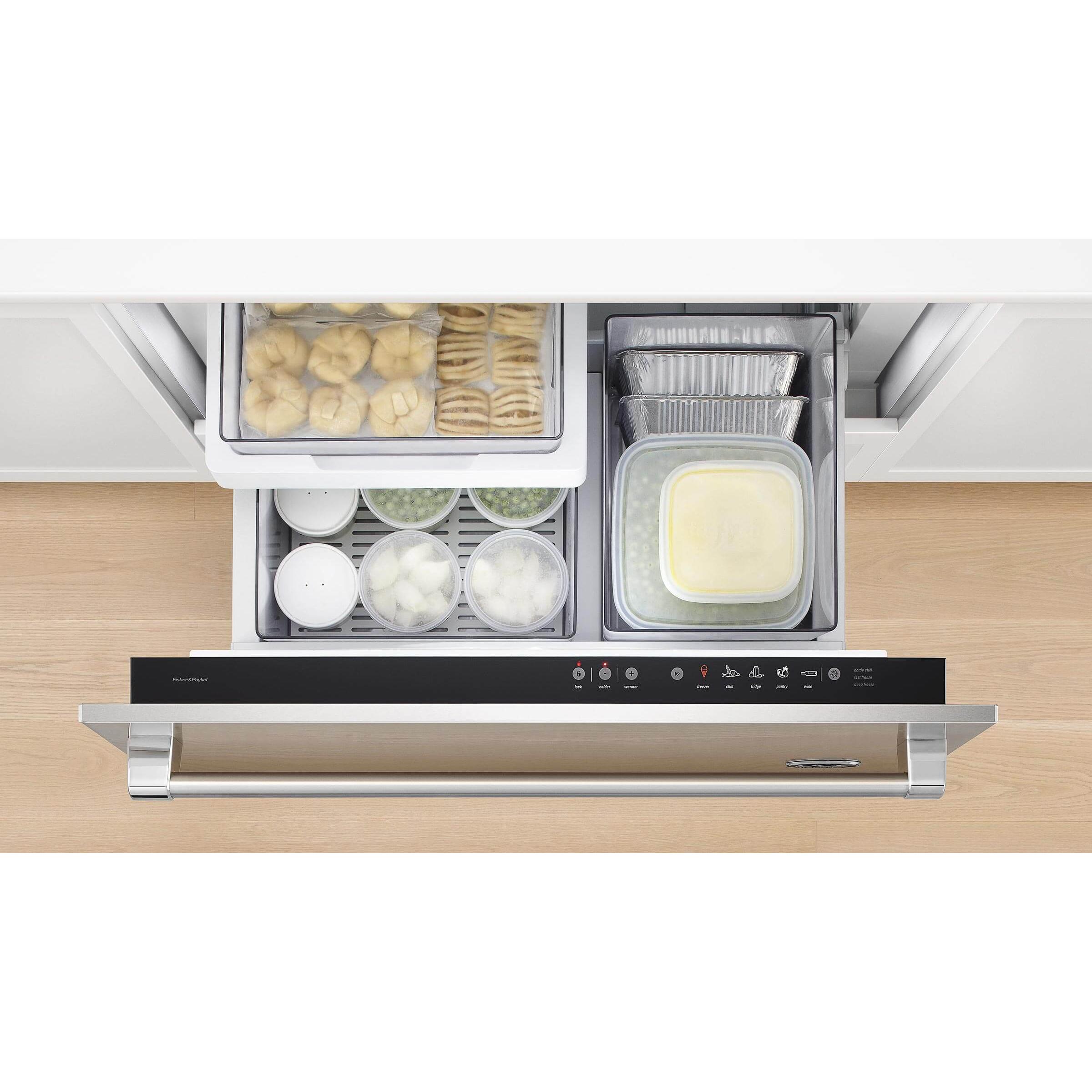  Fisher & Paykel 36-inch 3.1 cu.ft. Built-In Drawer Refrigarator with ActiveSmart™ Technology RB36S25MKIW + RB90/36S IMAGE 4