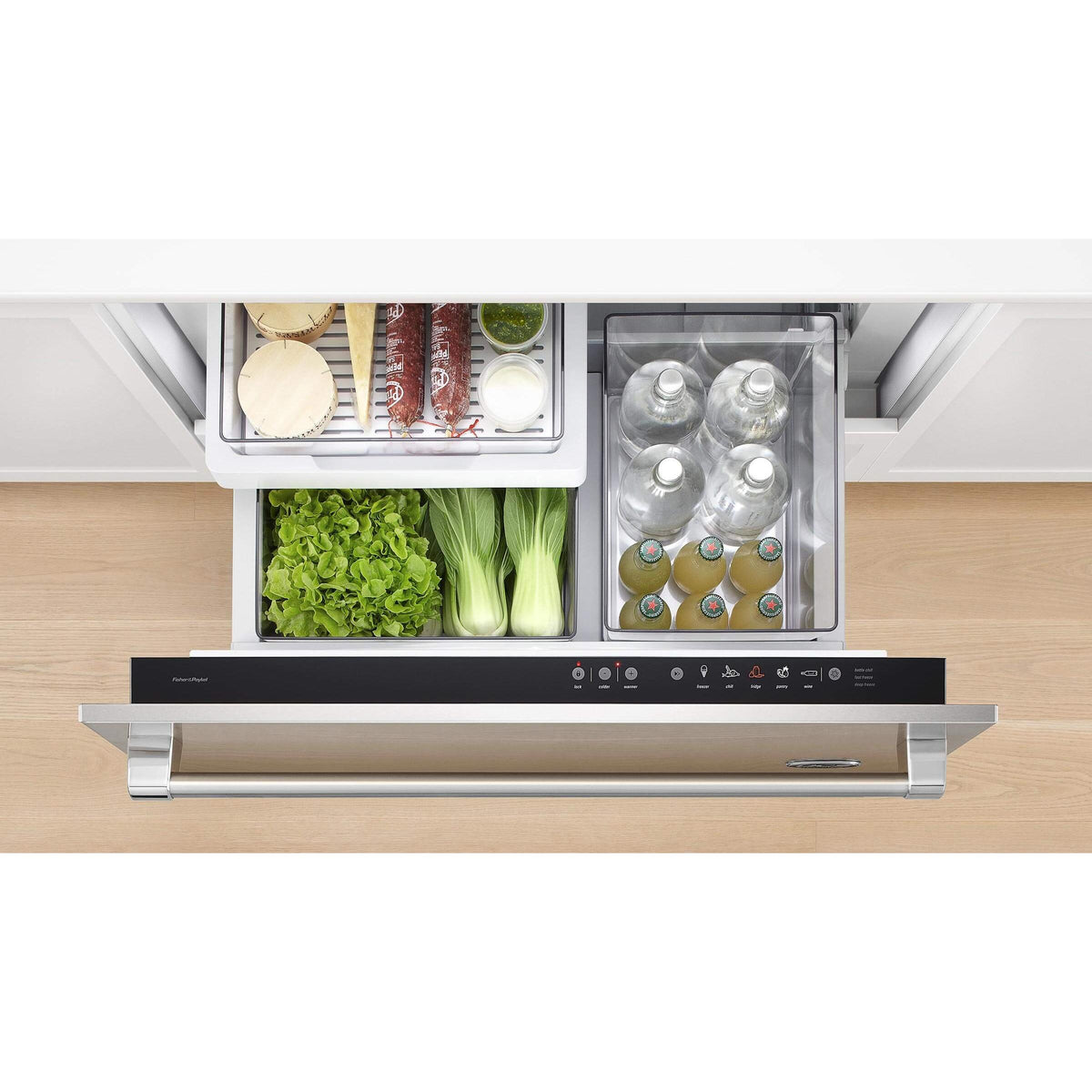  Fisher & Paykel 36-inch 3.1 cu.ft. Built-In Drawer Refrigarator with ActiveSmart™ Technology RB36S25MKIW + RB90/36S IMAGE 5