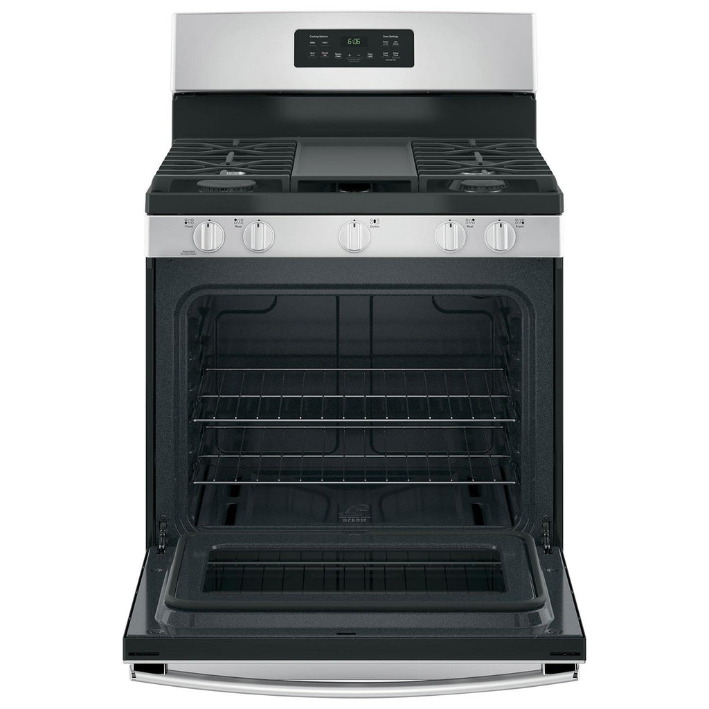  GE 30-inch Freestanding Gas Range with Steam Clean JCGBS66SEKSS IMAGE 2