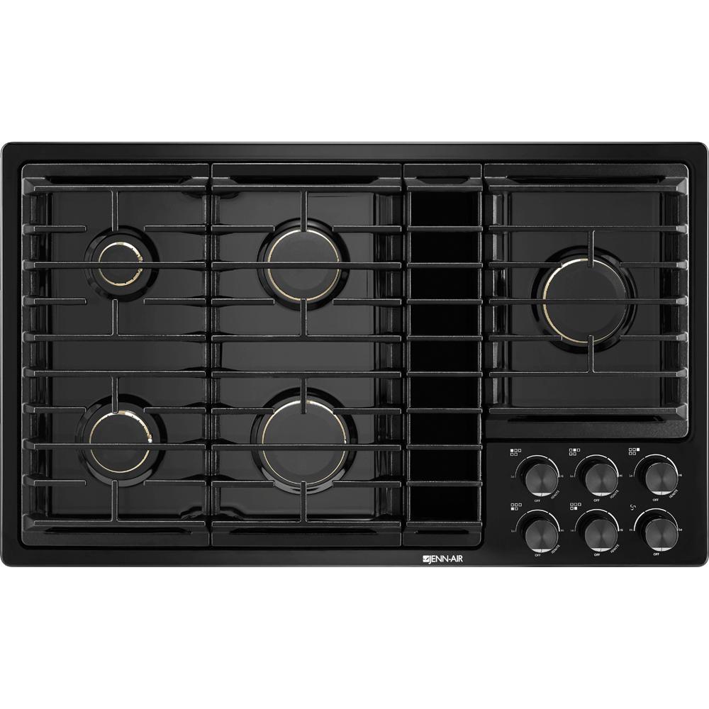  JennAir 36-inch Built-In Gas Cooktop with Downdraft Ventilation System JGD3536GB IMAGE 1
