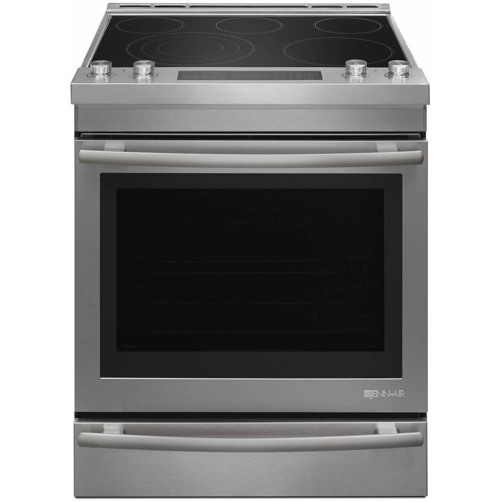  JennAir 30-inch Slide-in Electric Range with Aqualift® Self Cleaning Technology JES1450FS IMAGE 1