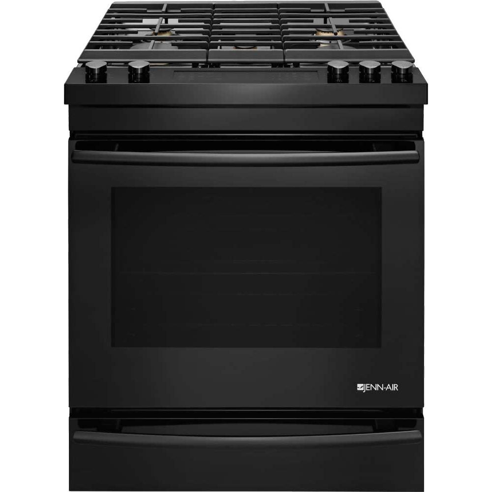  JennAir 30-inch Slide-In Gas Range with DuraFinish™ Protection JGS1450FB IMAGE 1