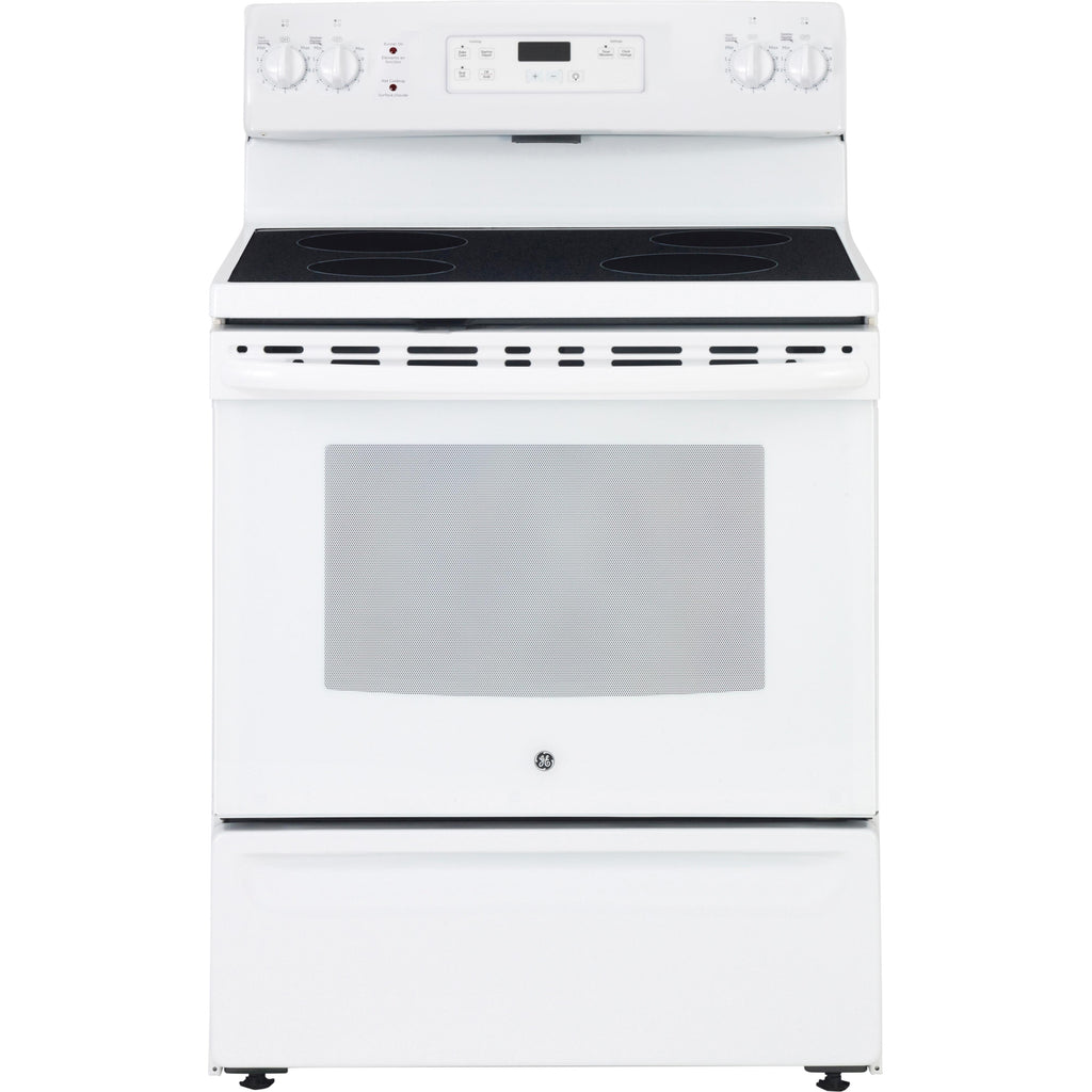  GE 30-inch Freestanding Electric Range with Smooth Top JCBS630DKWW IMAGE 1