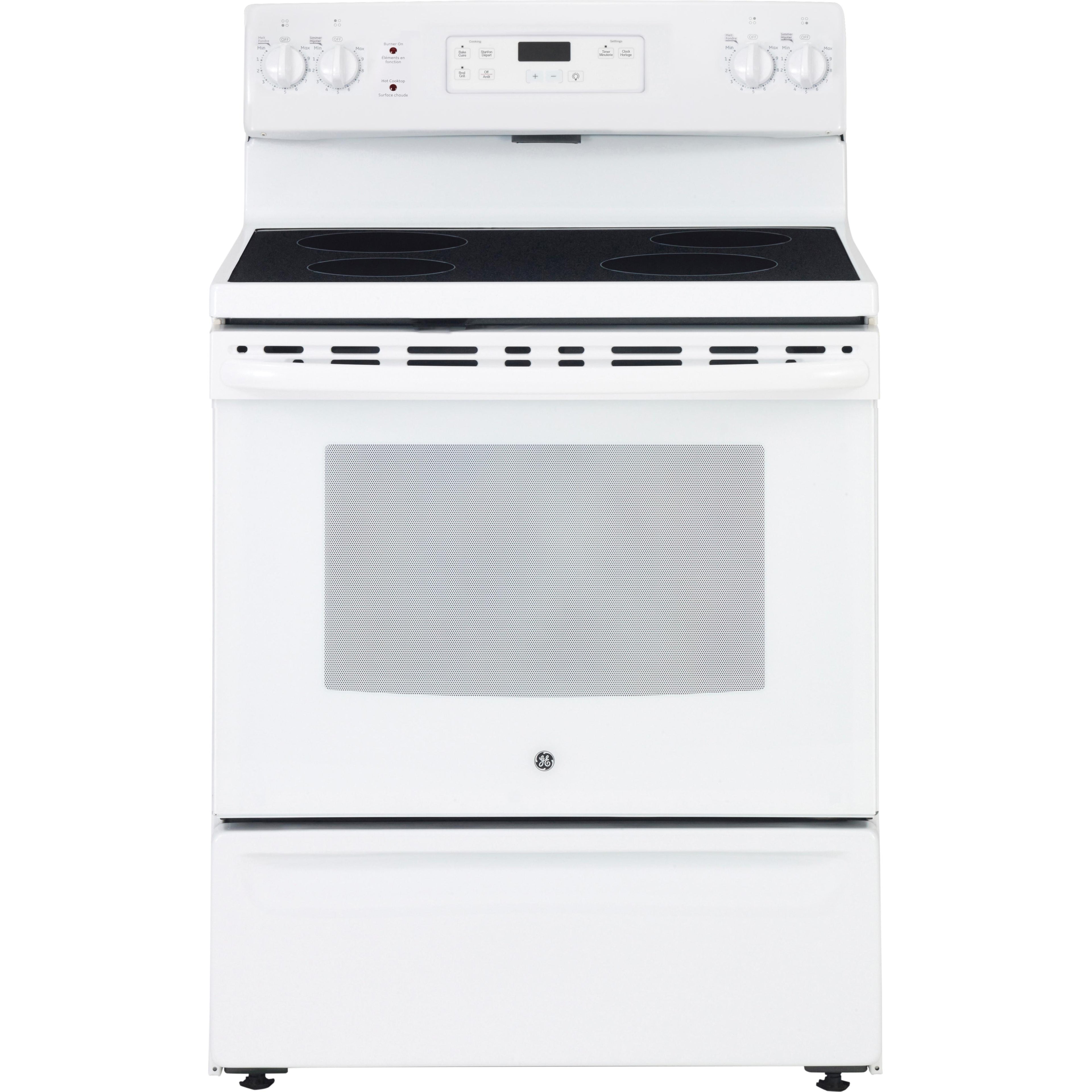  GE 30-inch Freestanding Electric Range with Smooth Top JCBS630DKWW IMAGE 1