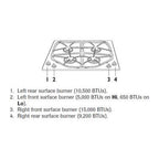 JennAir 30-inch Built-In Gas Cooktop JGC8430CDW IMAGE 2
