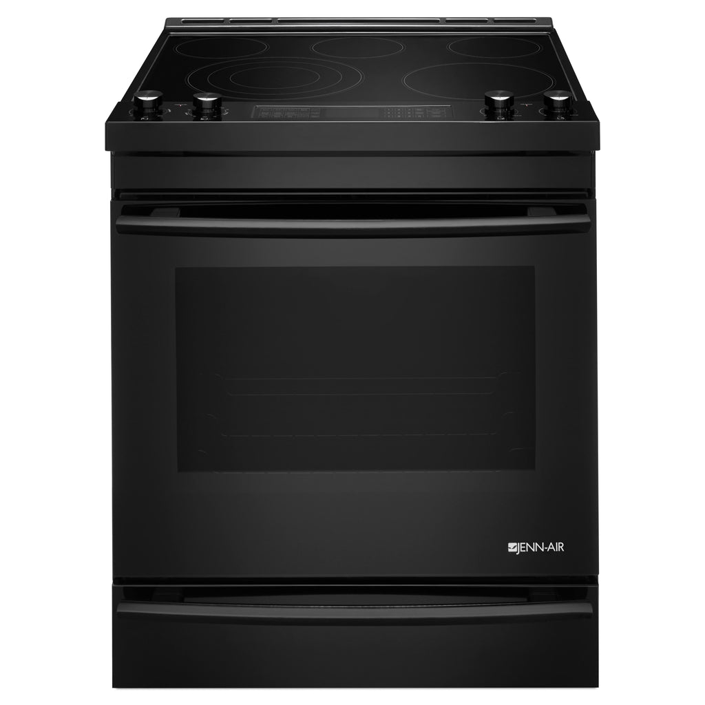  JennAir 30-inch Slide-in Electric Range with Triple-Choice™ Element JES1450CFB IMAGE 1