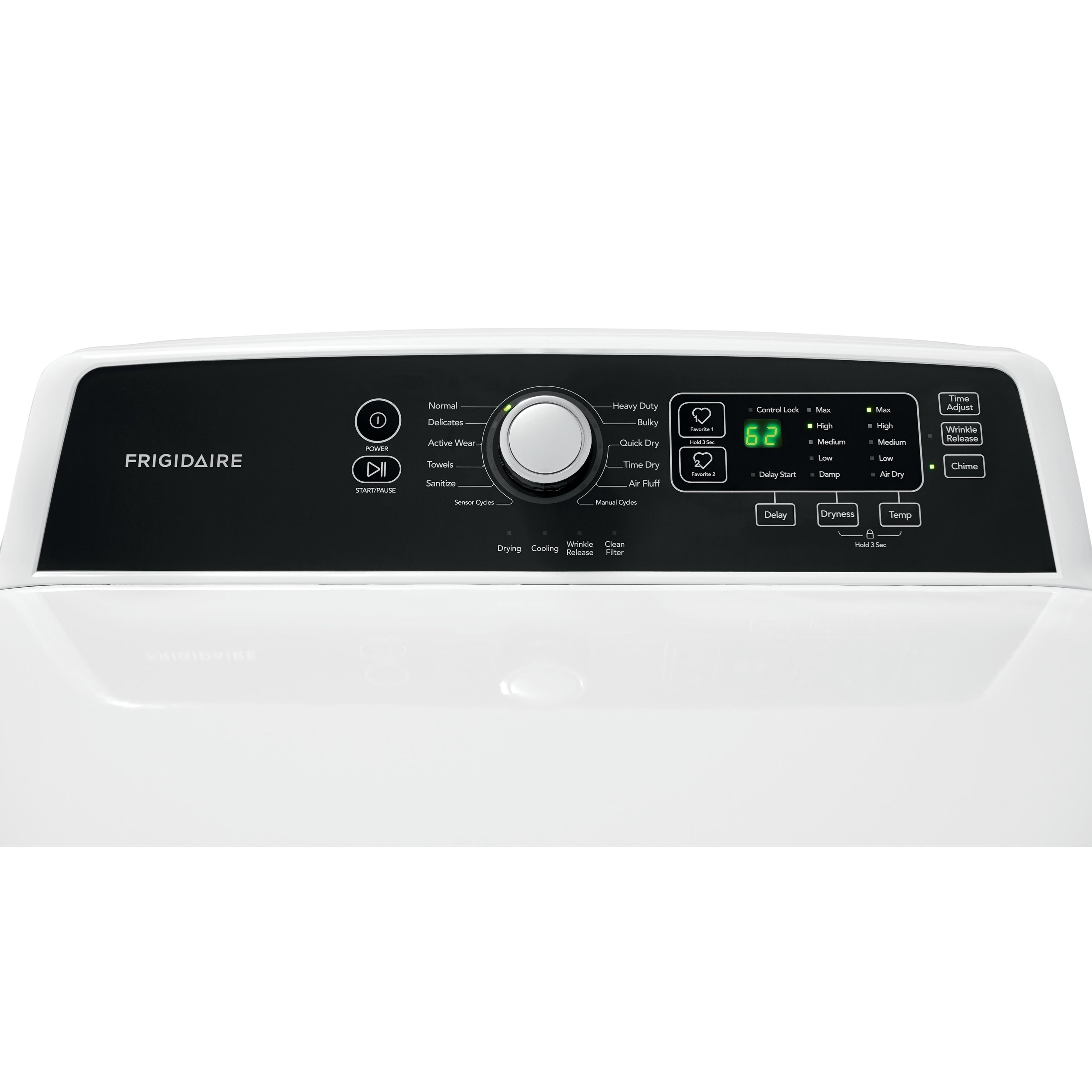  Frigidaire 6.7 cu. ft. Electric Dryer with Anti-Wrinkle CFRE4120SW IMAGE 4