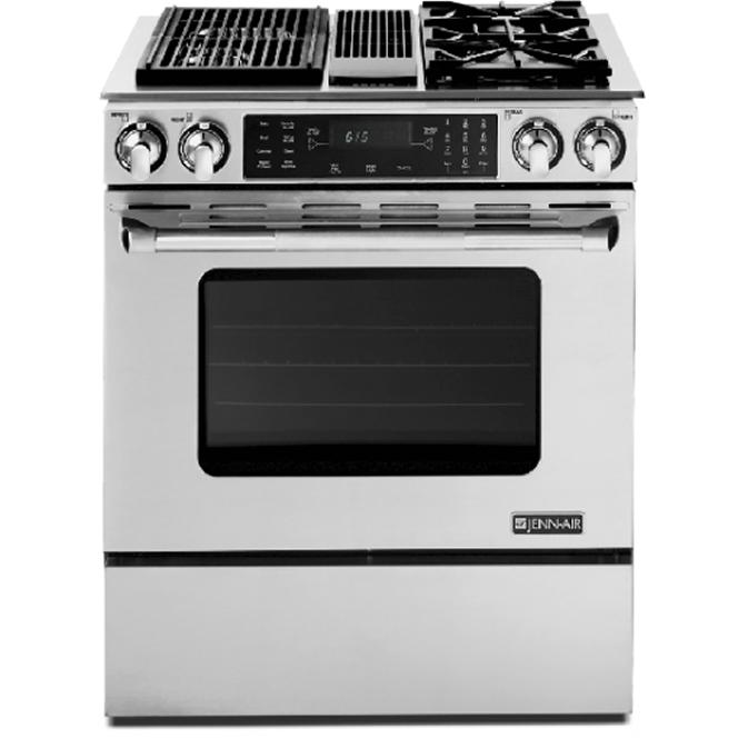  JennAir 30-inch Slide-in Dual-Fuel Range with Convection Technology JDS9865BDP IMAGE 1