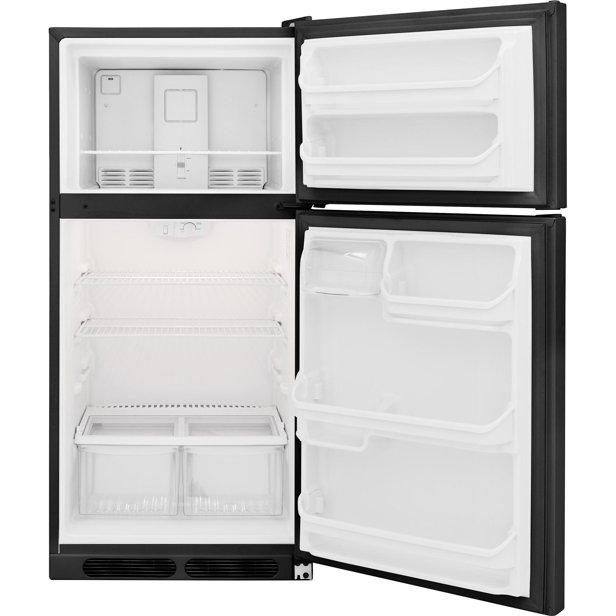  Frigidaire 28-inch, 16.3 cu.ft. Freestanding Top Freezer Refrigerator with Store-More™ Humidity-Controlled Crisper Drawers FFHT1614TB IMAGE 4