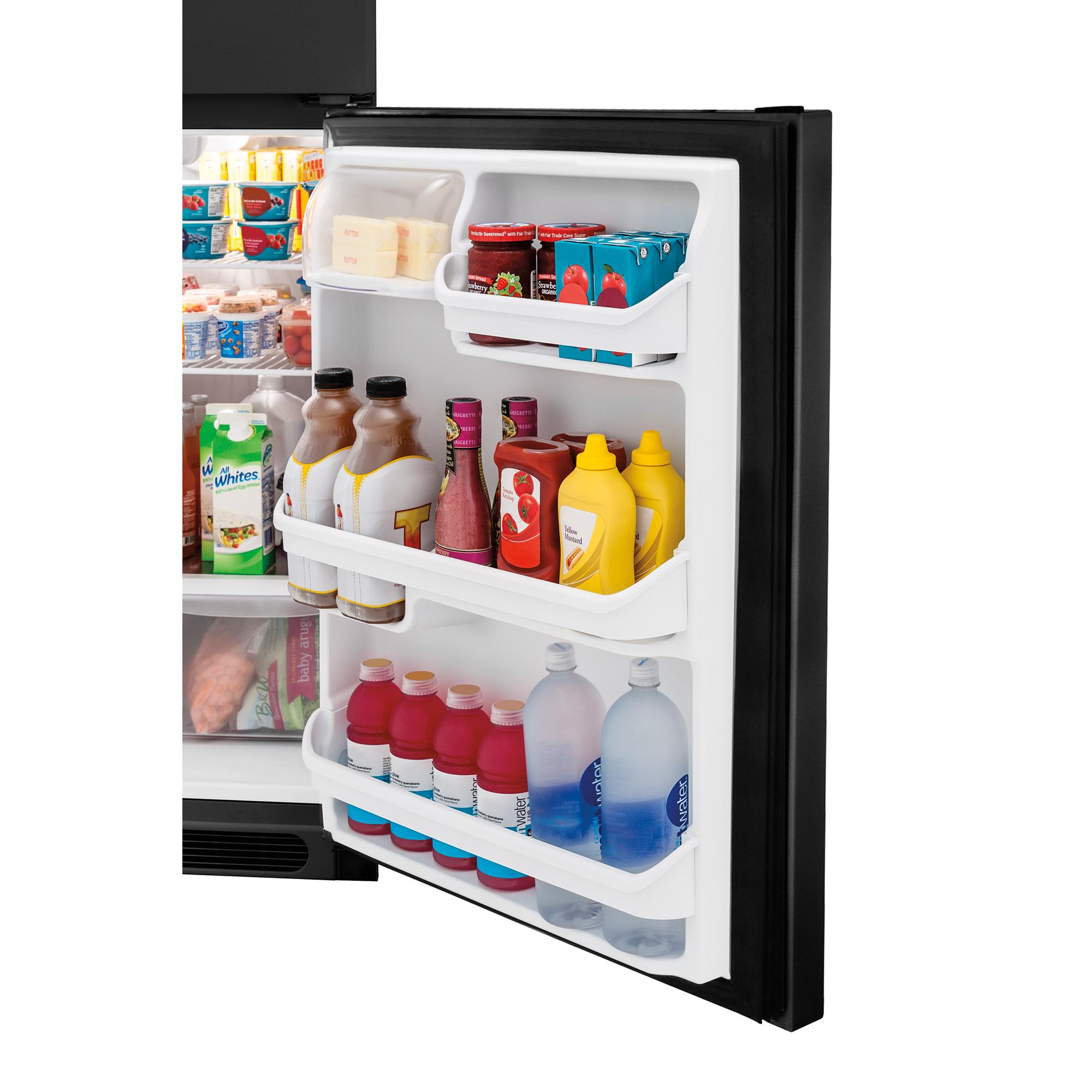  Frigidaire 28-inch, 16.3 cu.ft. Freestanding Top Freezer Refrigerator with Store-More™ Humidity-Controlled Crisper Drawers FFHT1614TB IMAGE 7