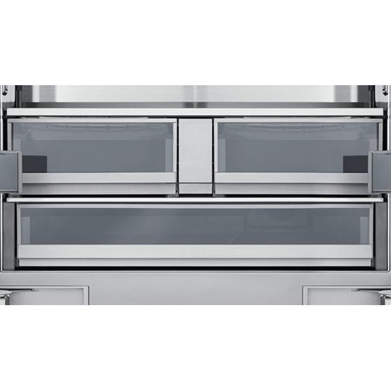  Dacor 36-inch, 21.3 cu.ft. Built-in French 3-Door Refrigerator with FreshZone™ Drawer DRF367500AP/DA IMAGE 3