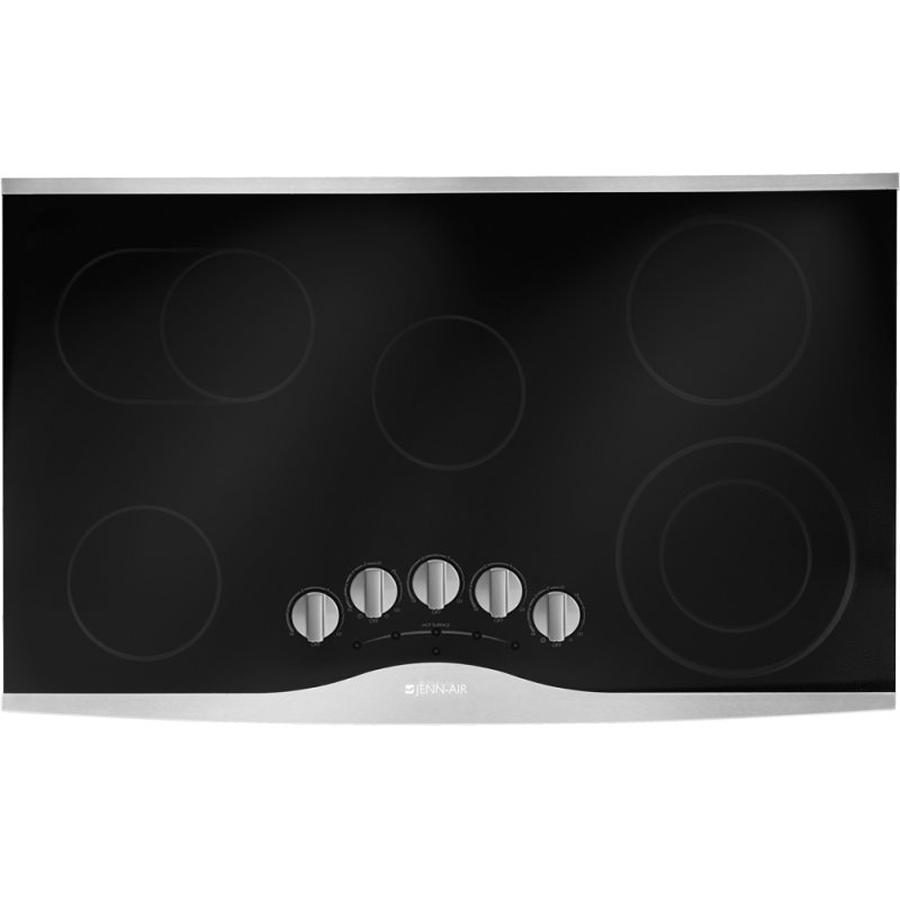 JennAir 36-inch Built-in Electric Cooktop with  Dual-Choice™ Element JEC8536BDS IMAGE 1