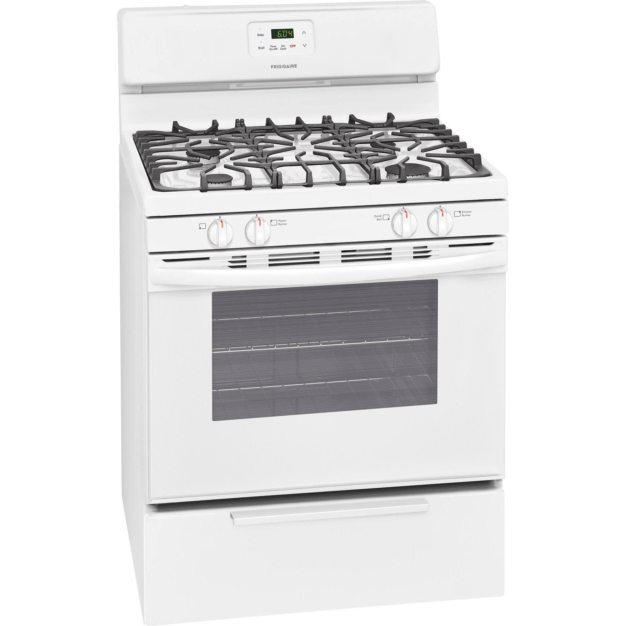  Frigidaire 30-inch Freestanding Gas Range FFGF3051TW IMAGE 2