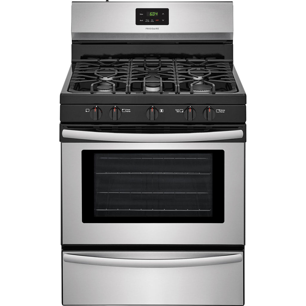  Frigidaire 30-inch Freestanding Gas Range with Ready-Select® Controls FFGF3052TS IMAGE 1