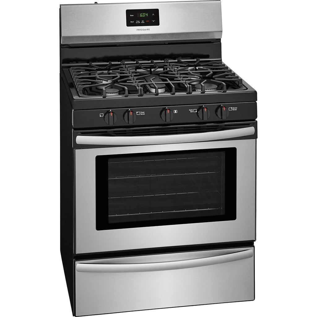  Frigidaire 30-inch Freestanding Gas Range with Ready-Select® Controls FFGF3052TS IMAGE 2