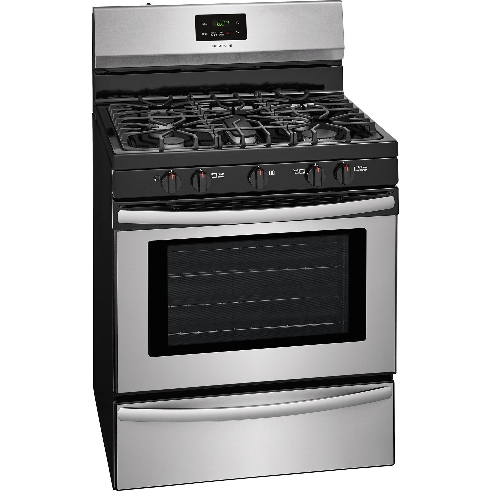  Frigidaire 30-inch Freestanding Gas Range with Ready-Select® Controls FFGF3052TS IMAGE 2