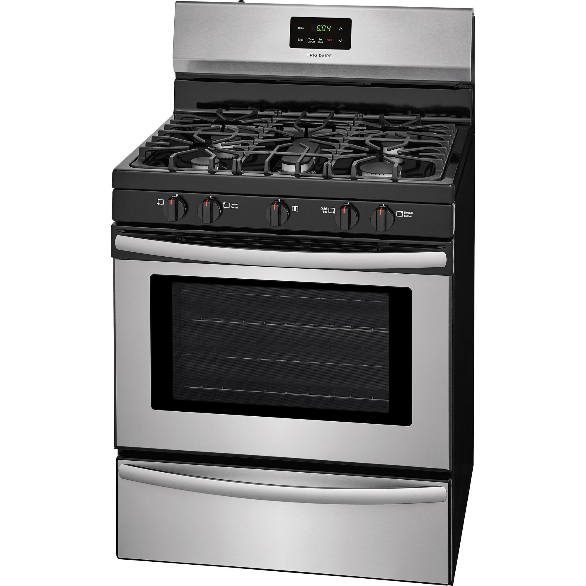  Frigidaire 30-inch Freestanding Gas Range with Ready-Select® Controls FFGF3052TS IMAGE 3