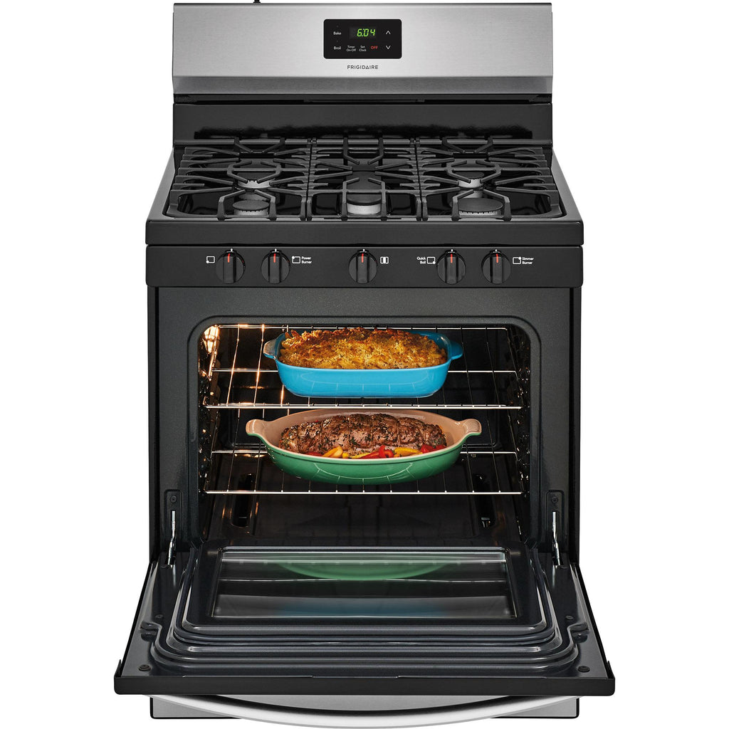  Frigidaire 30-inch Freestanding Gas Range with Ready-Select® Controls FFGF3052TS IMAGE 5