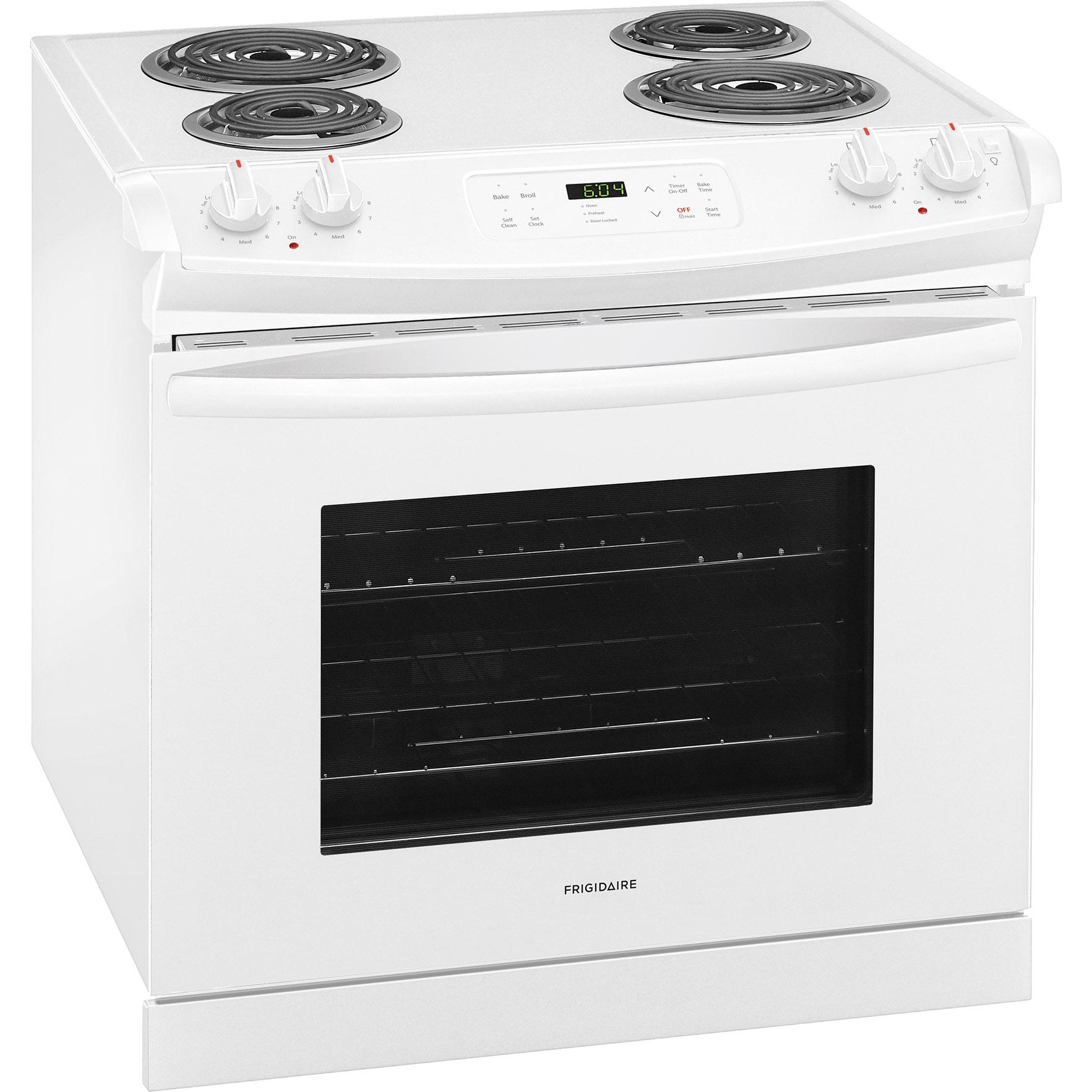  Frigidaire 30-inch Drop-In Electric Range FFED3016TW IMAGE 2