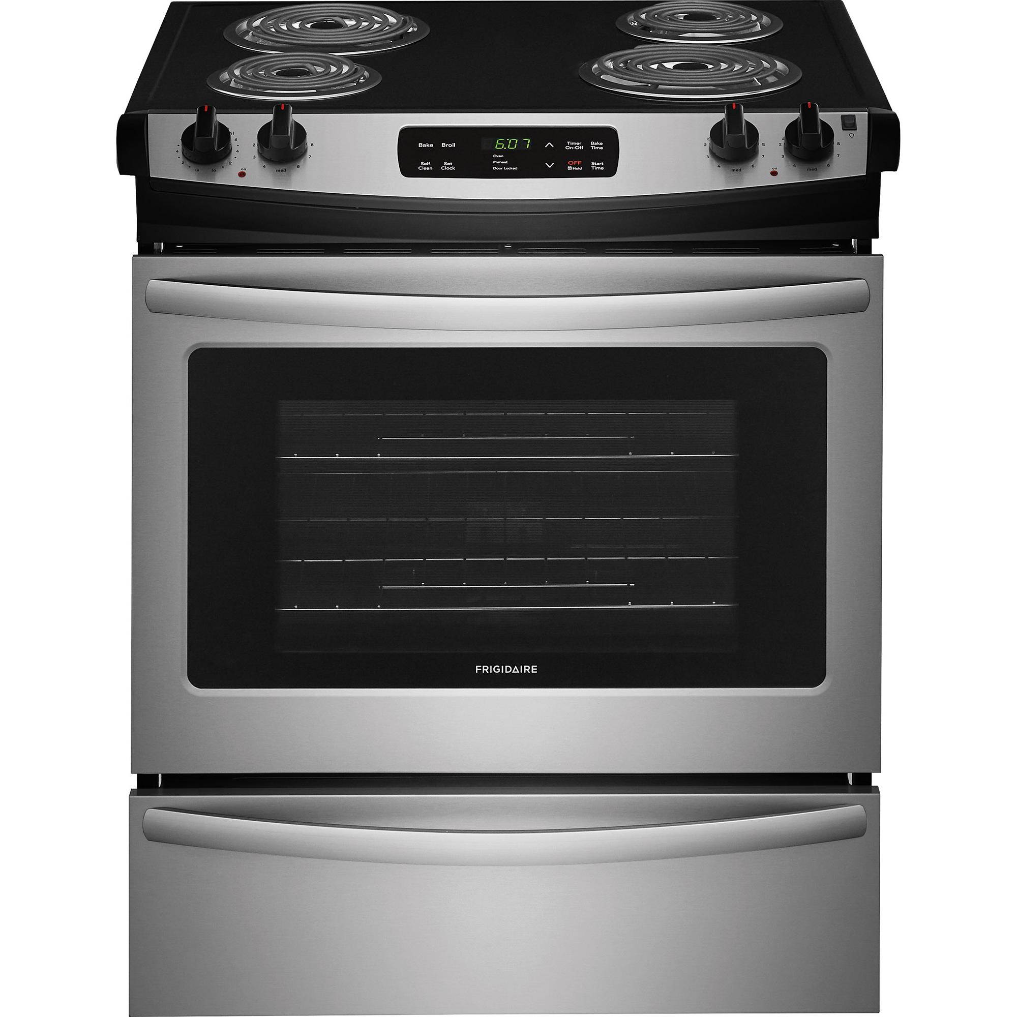  Frigidaire 30-inch Slide-In Electric Range FFES3016TS IMAGE 1