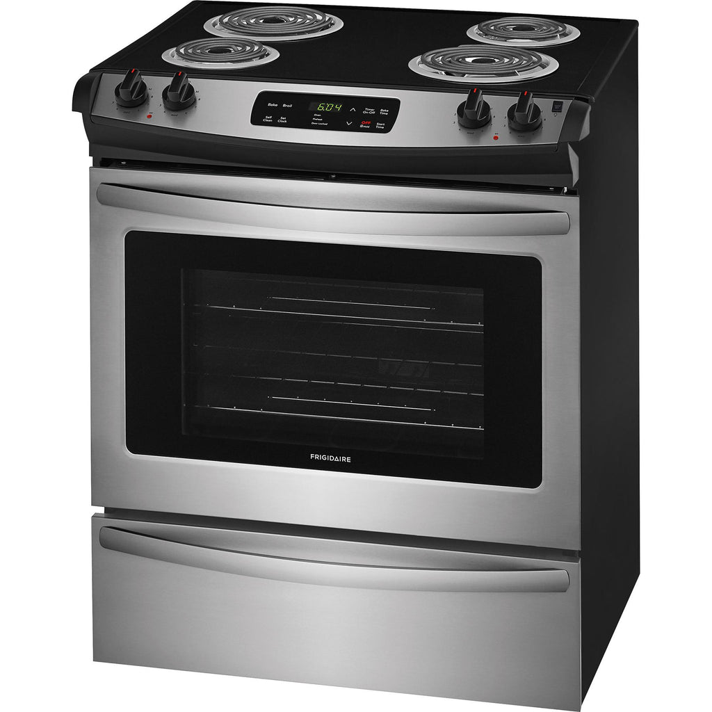 Frigidaire 30-inch Slide-In Electric Range FFES3016TS IMAGE 3