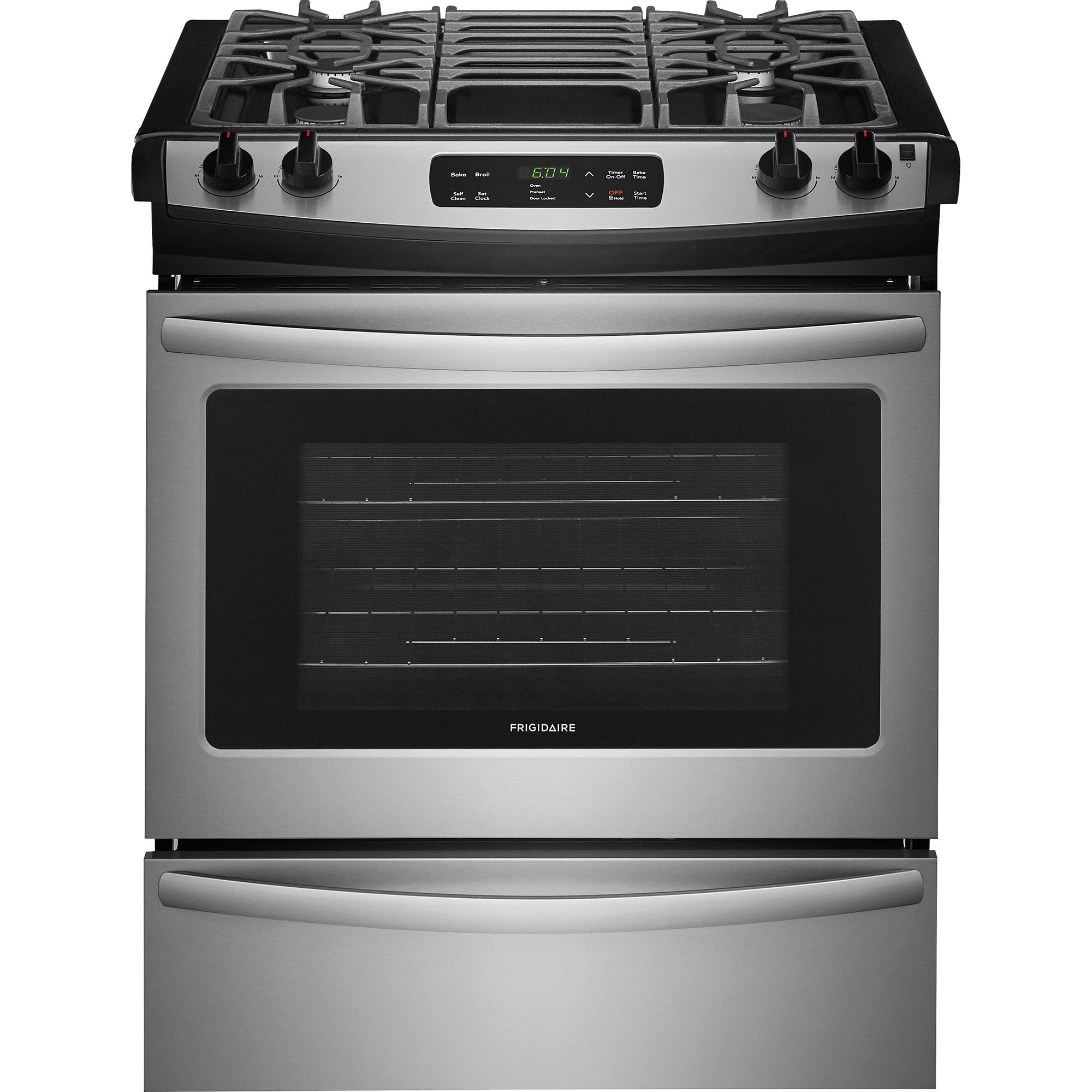  Frigidaire 30-inch Slide-In Gas Range FFGS3026TS IMAGE 1