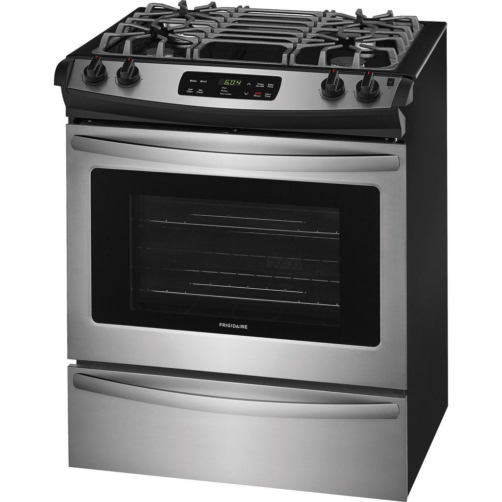  Frigidaire 30-inch Slide-In Gas Range FFGS3026TS IMAGE 3