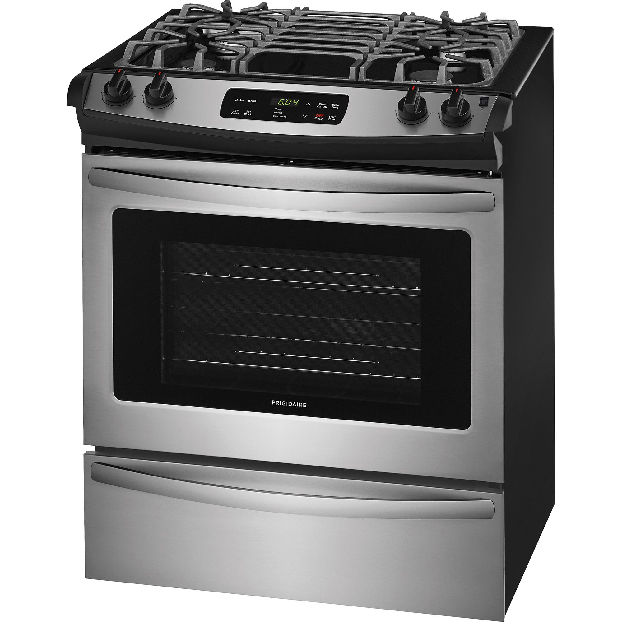  Frigidaire 30-inch Slide-In Gas Range FFGS3026TS IMAGE 3
