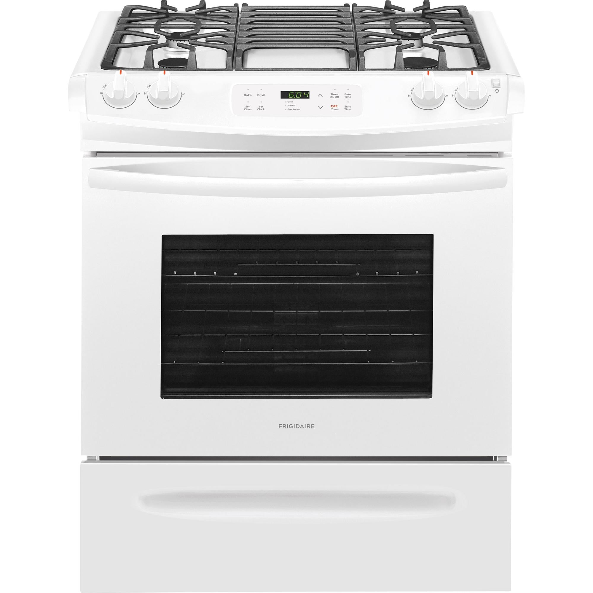  Frigidaire 30-inch Slide-In Gas Range FFGS3026TW IMAGE 1
