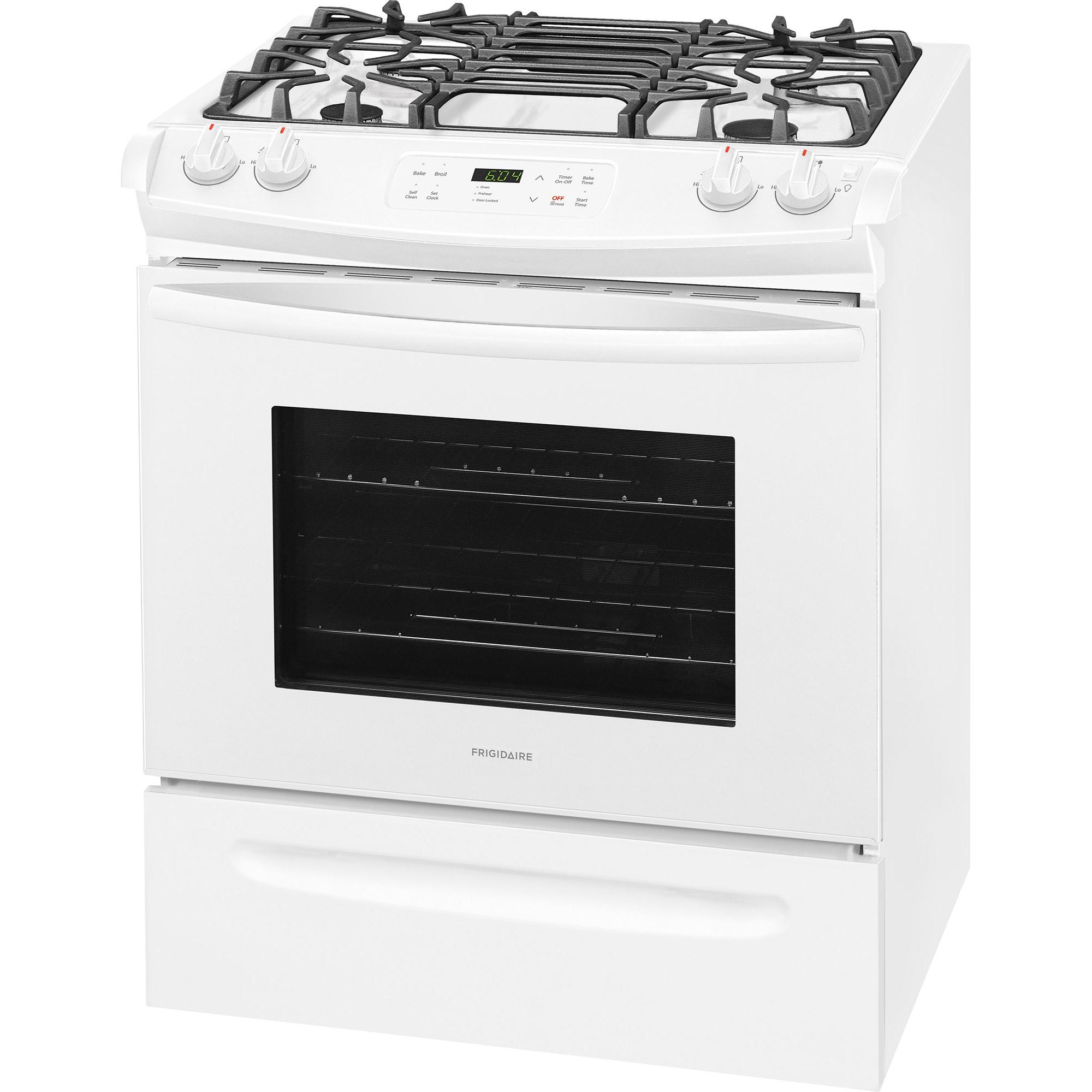  Frigidaire 30-inch Slide-In Gas Range FFGS3026TW IMAGE 3