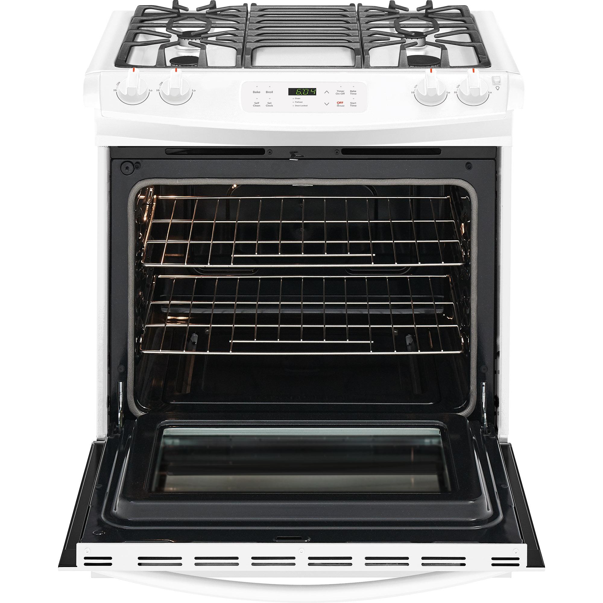  Frigidaire 30-inch Slide-In Gas Range FFGS3026TW IMAGE 4