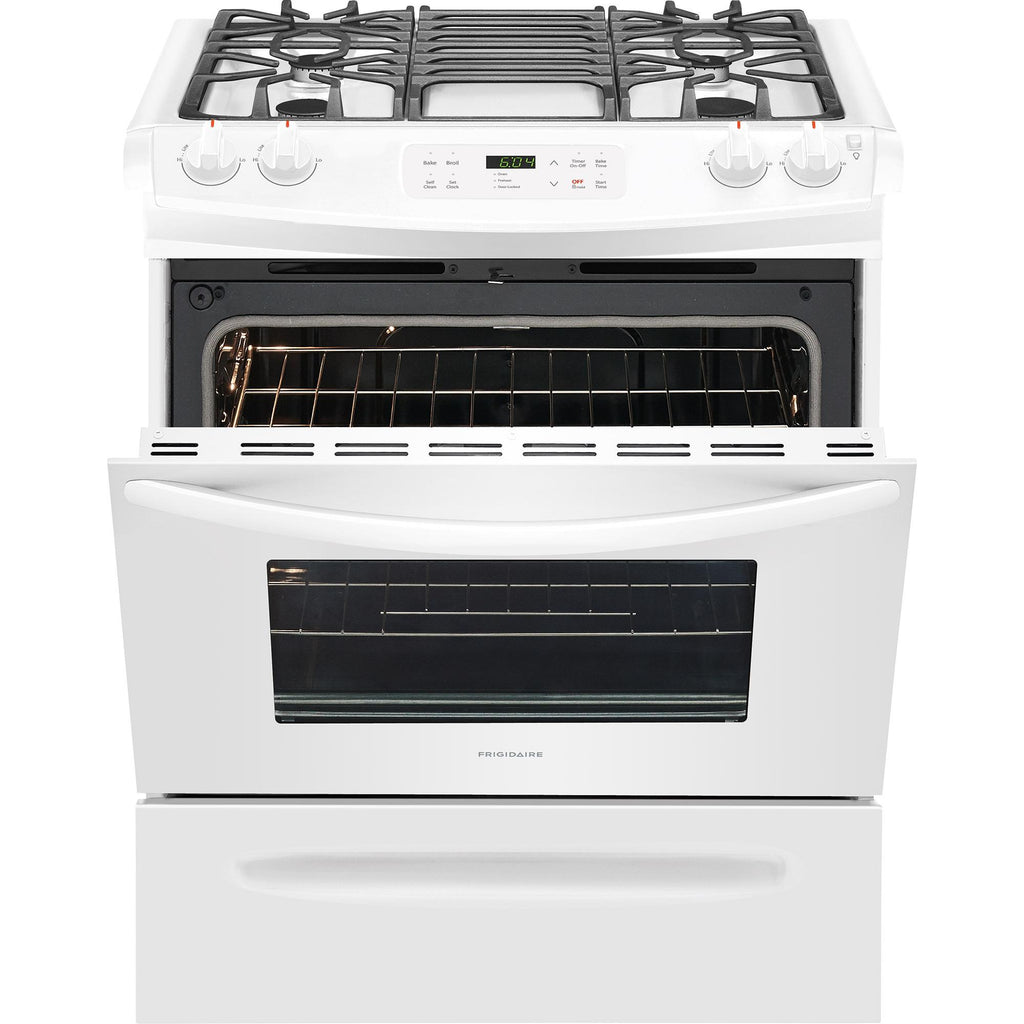  Frigidaire 30-inch Slide-In Gas Range FFGS3026TW IMAGE 5