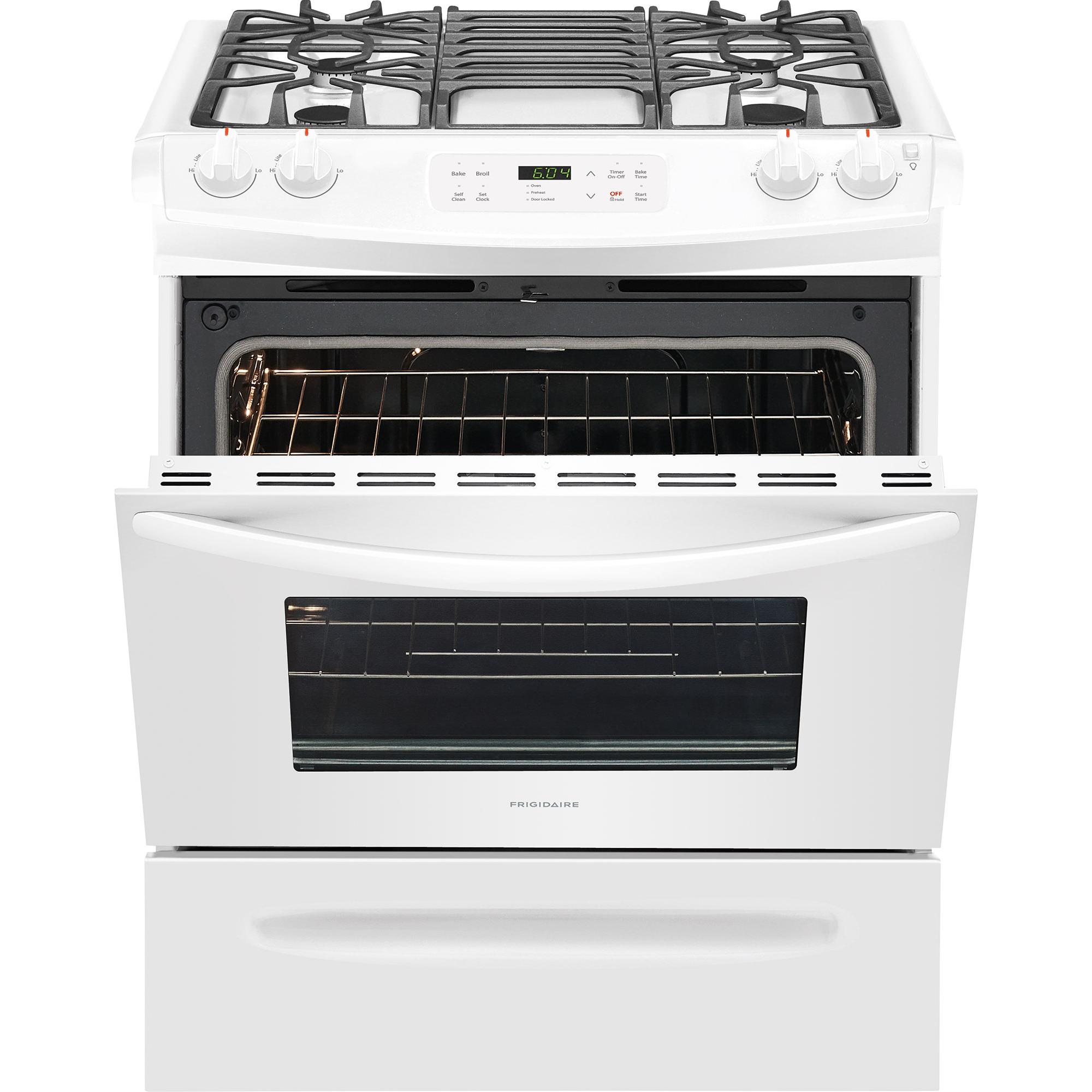  Frigidaire 30-inch Slide-In Gas Range FFGS3026TW IMAGE 5