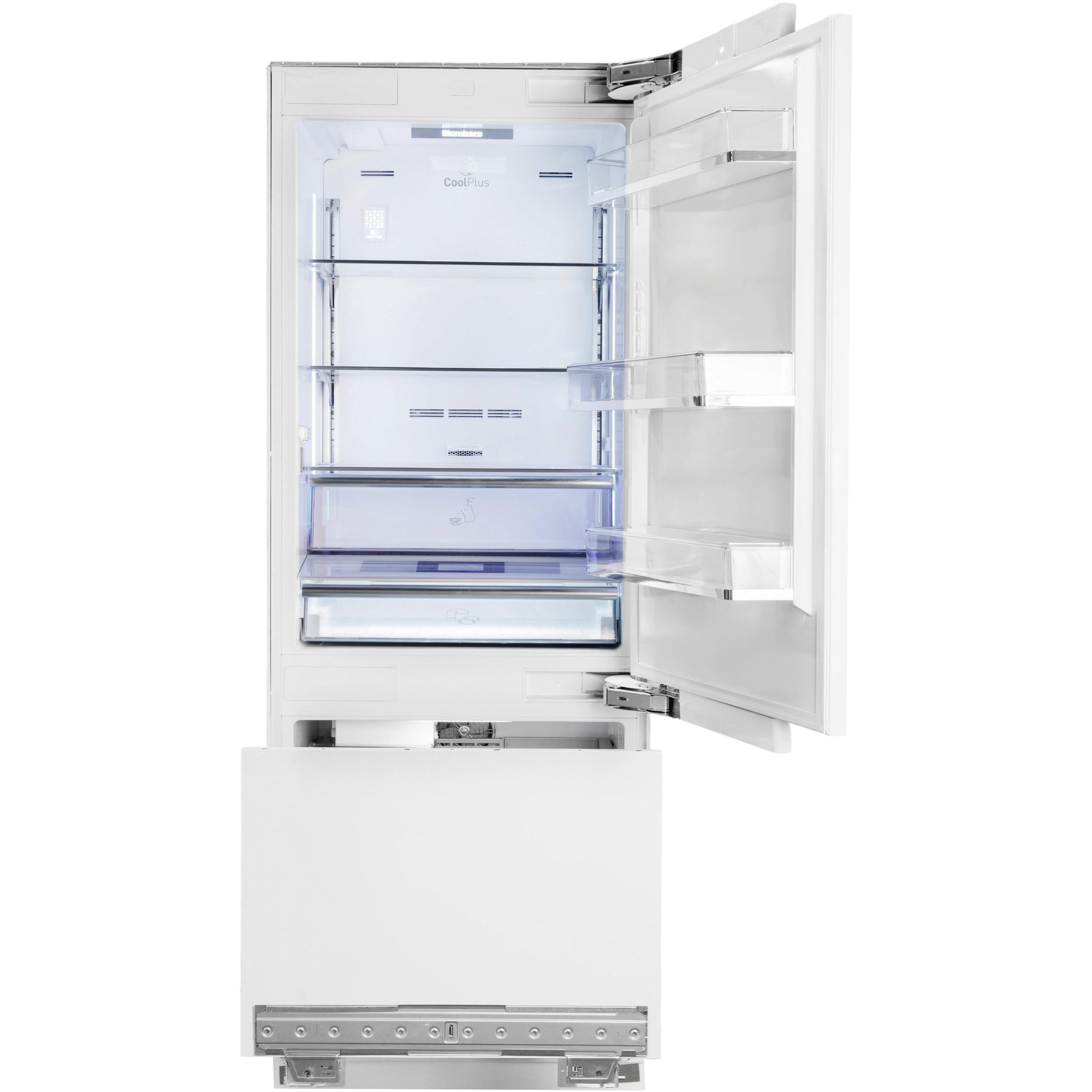  Blomberg 30-inch, 16.4 cu.ft. Built-In Bottom Freezer Refrigerator with Automatic Ice Machine BRFB1920FBI IMAGE 3