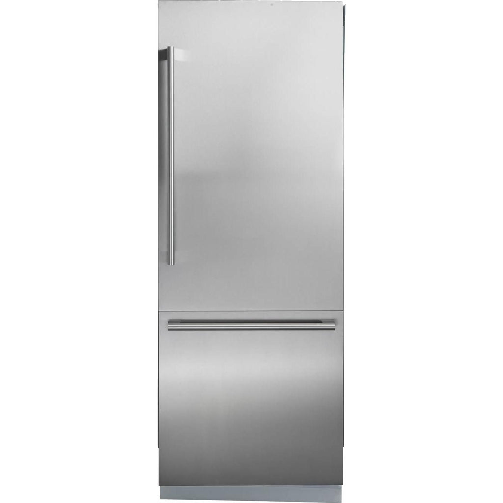  Blomberg 30-inch, 16.4 cu.ft. Built-In Bottom Freezer Refrigerator with Automatic Ice Machine BRFB1920SS IMAGE 1